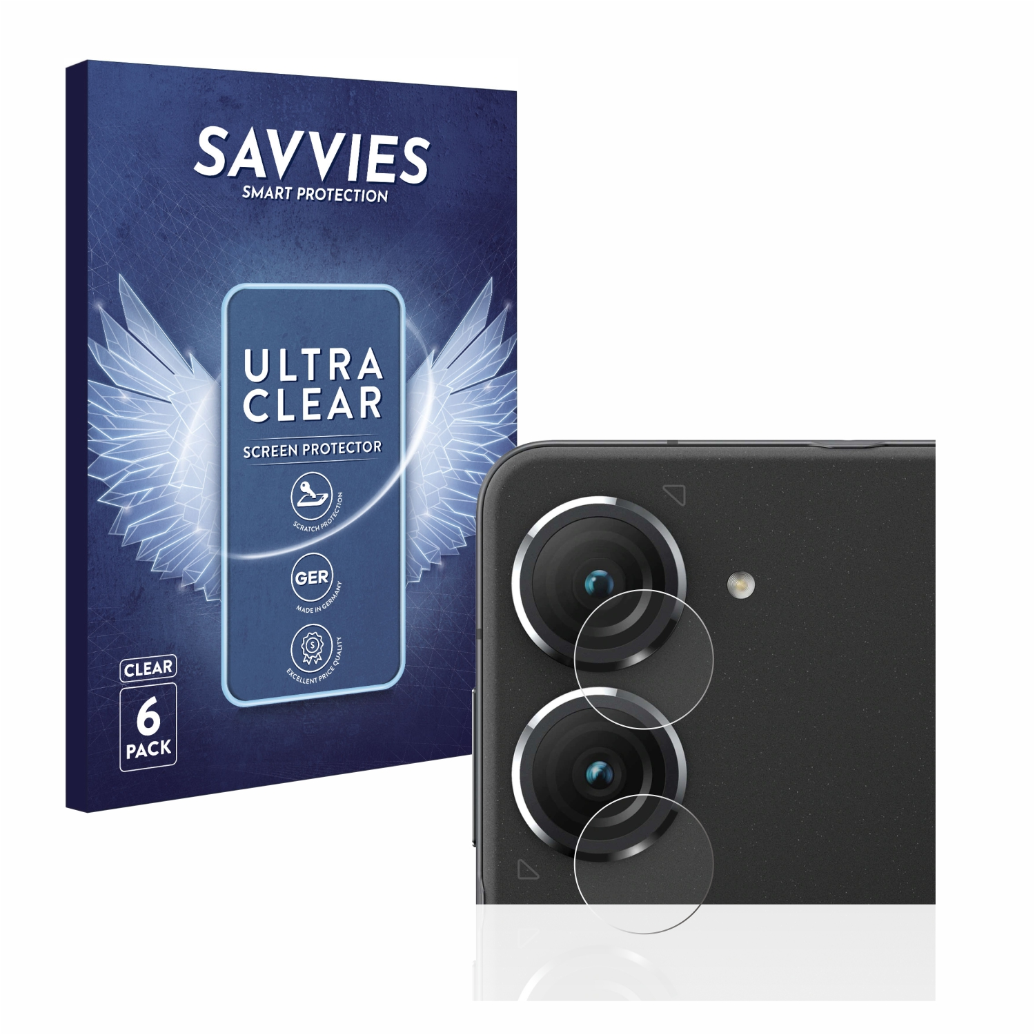 SAVVIES 6x klare Schutzfolie(für ASUS ZenFone 9)