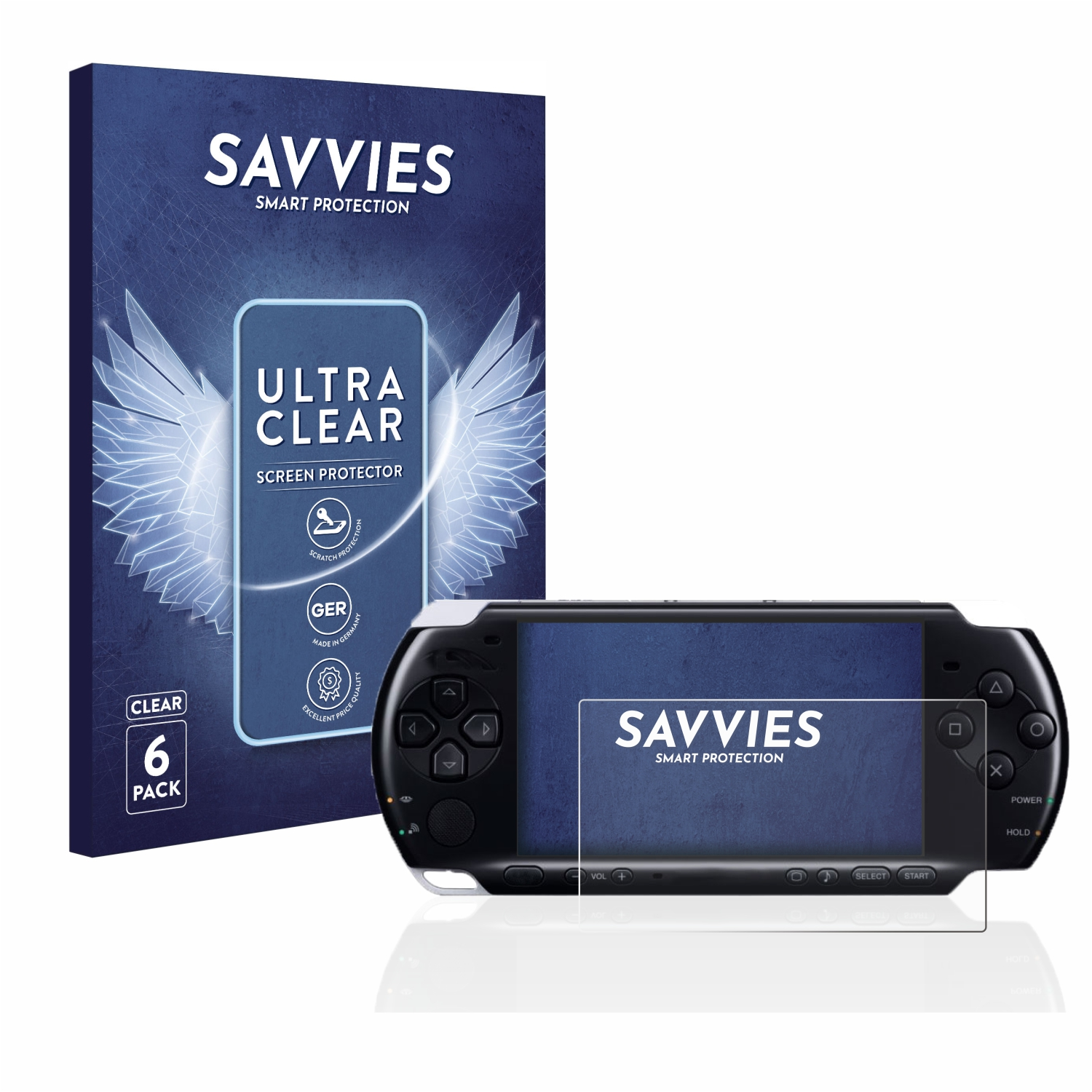 PSP SAVVIES 6x 3004) Schutzfolie(für Sony klare