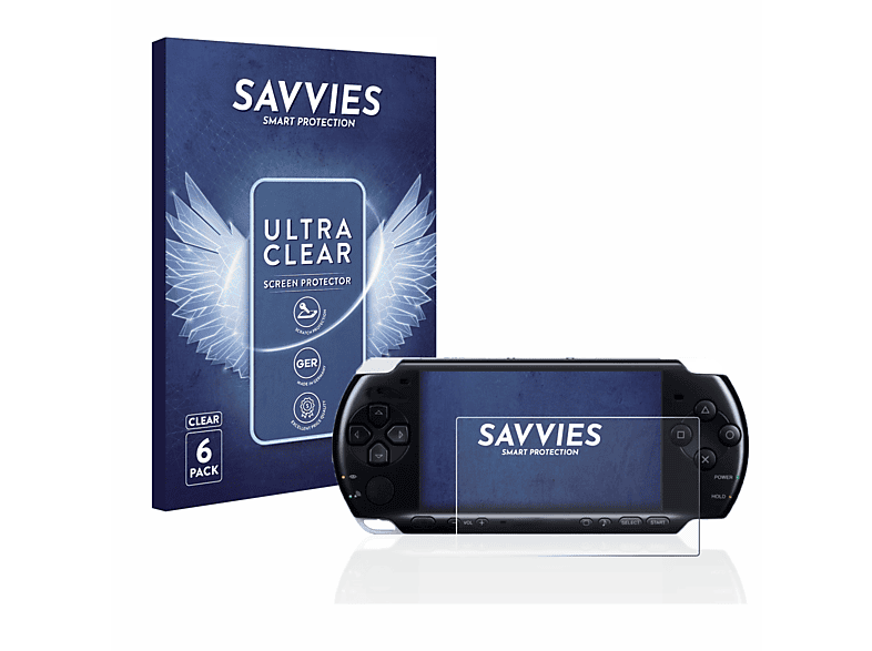 6x PSP klare Schutzfolie(für 3004) SAVVIES Sony