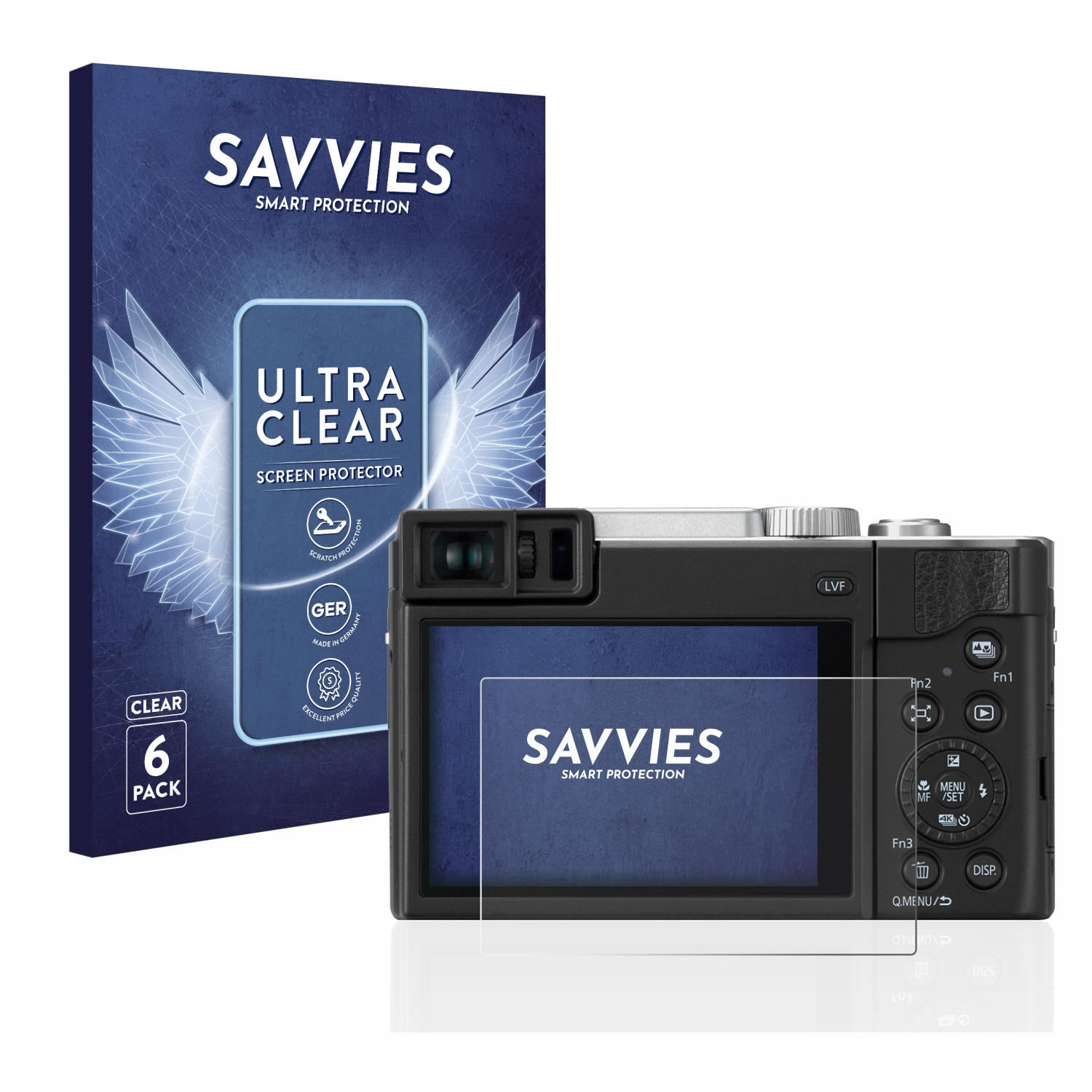 Lumix SAVVIES 6x Panasonic klare DC-TZ95) Schutzfolie(für