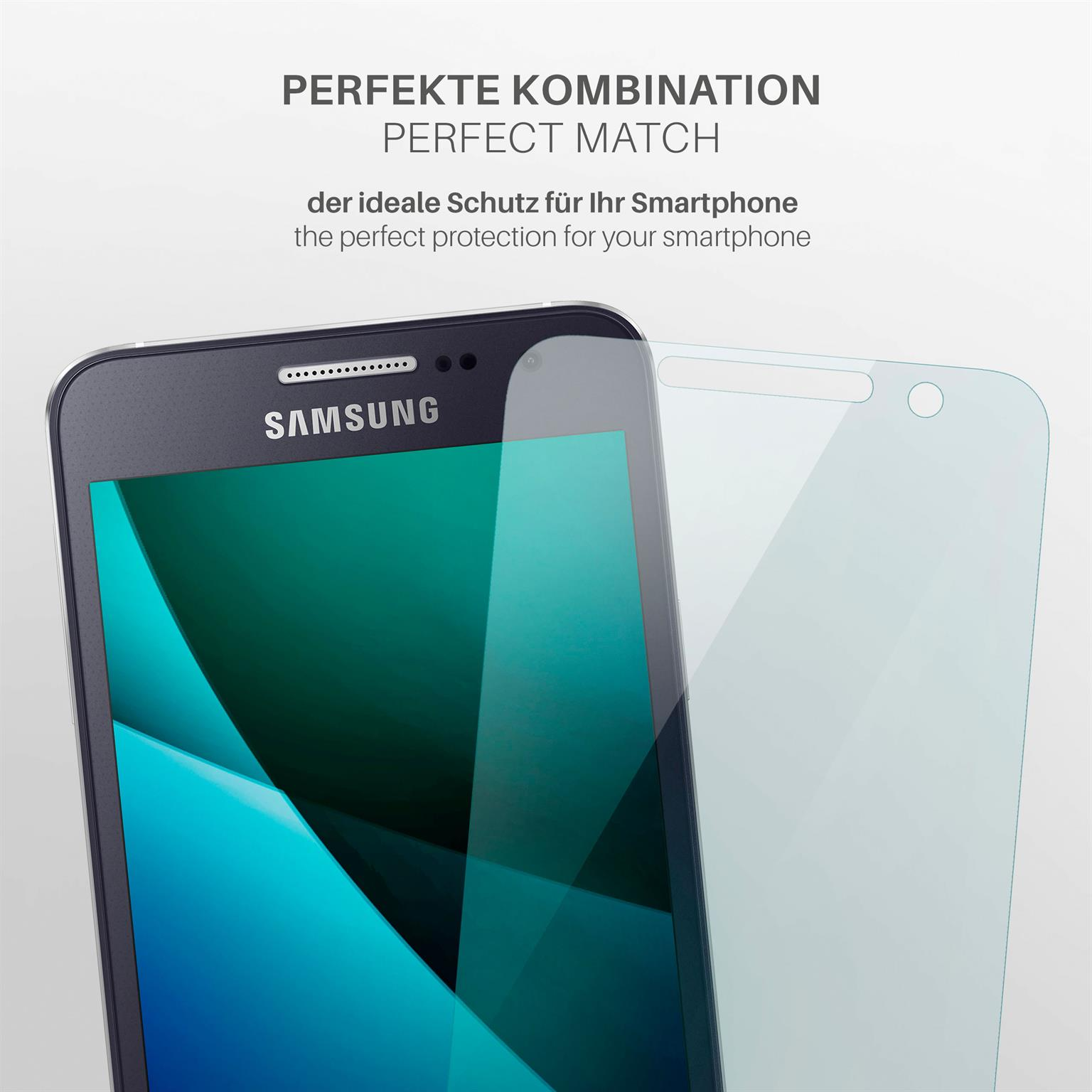 MOEX 3x Schutzfolie, klar (2015)) Displayschutz(für A3 Samsung Galaxy
