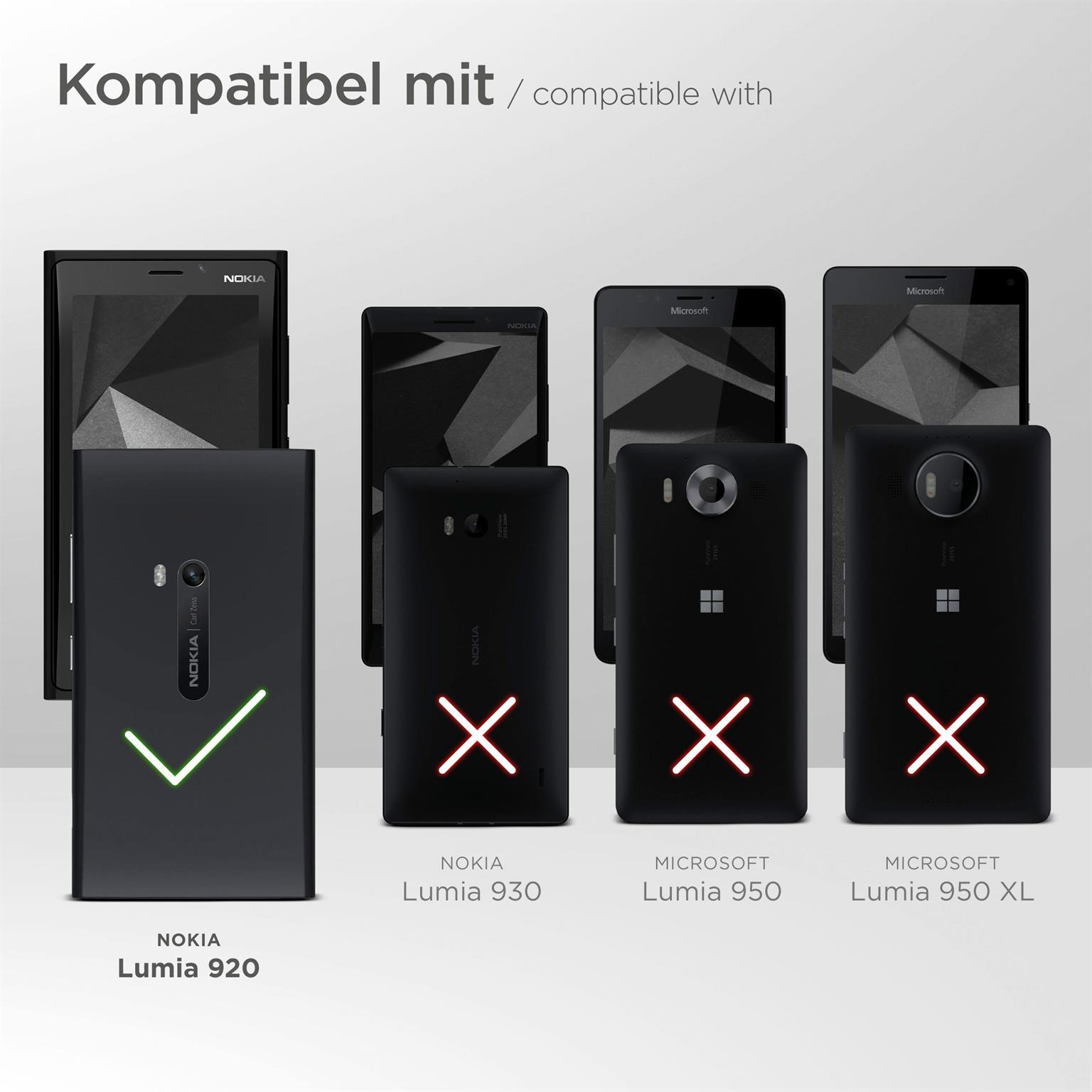 920) klar Displayschutz(für 3x MOEX Nokia Schutzfolie, Lumia