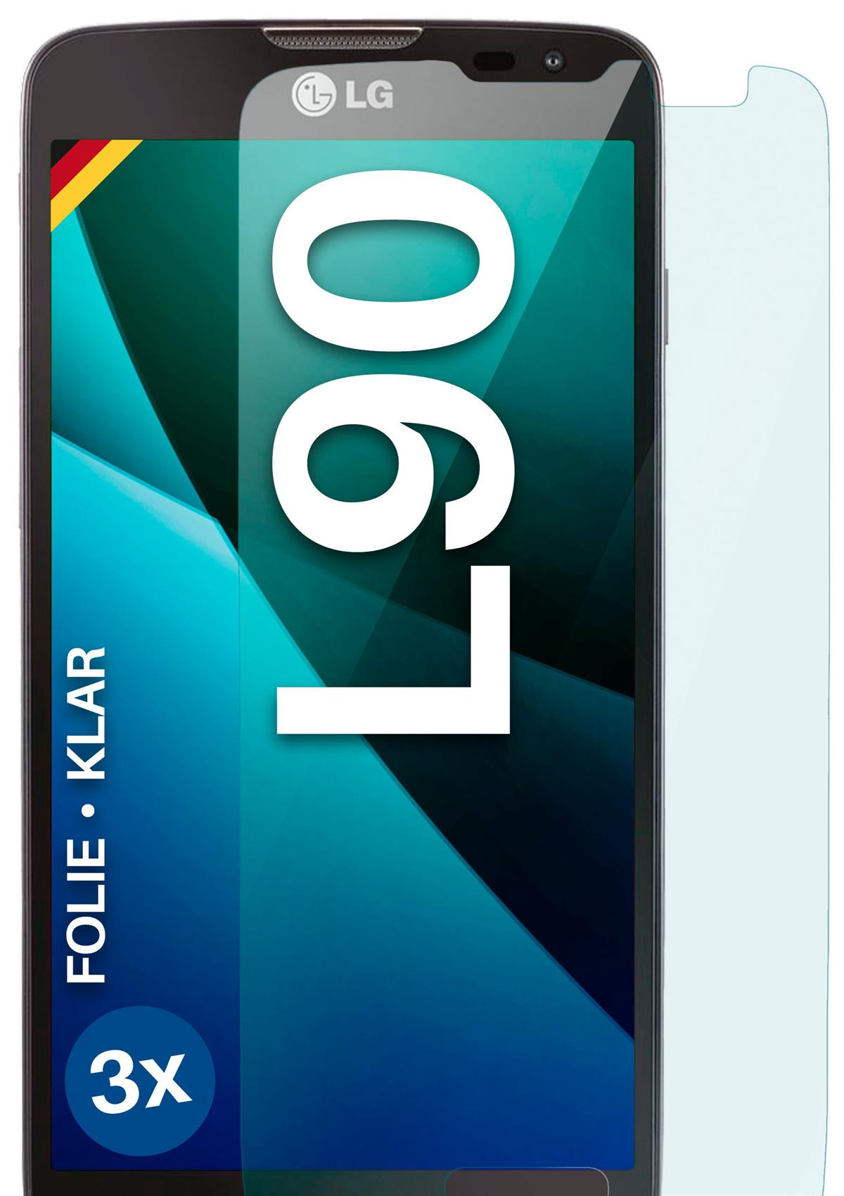 MOEX 3x Schutzfolie, klar LG L90) Displayschutz(für