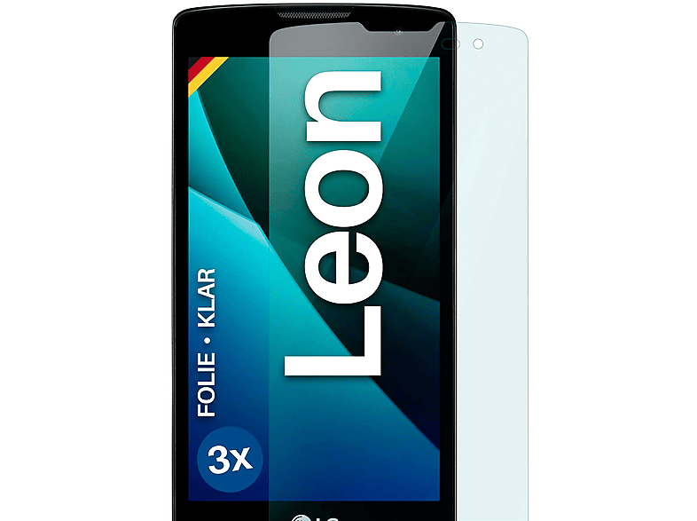 MOEX 3x Schutzfolie, klar Displayschutz(für LG Leon) | Displayschutzfolien & Gläser