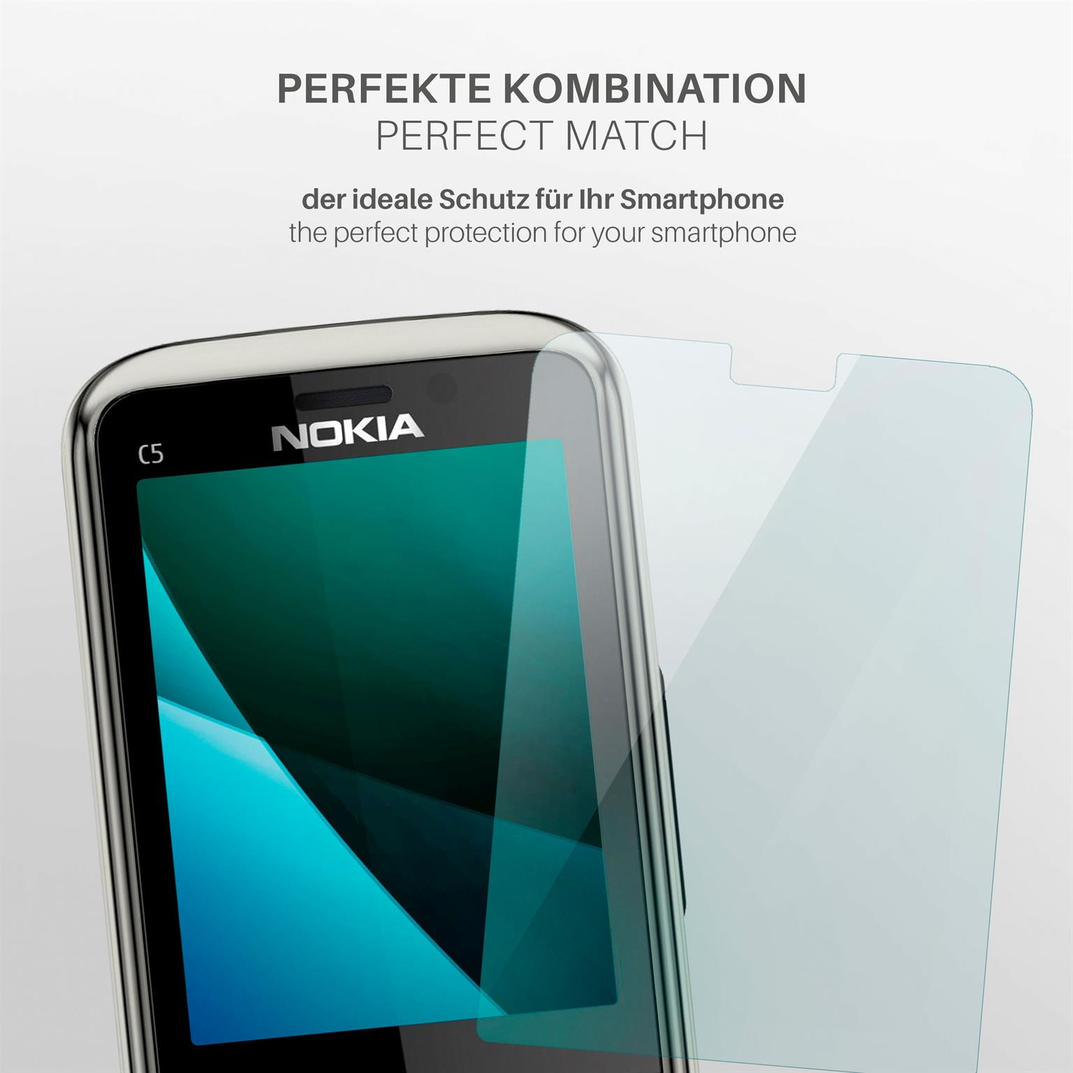 Schutzfolie, klar MOEX Nokia 3x C5-00) Displayschutz(für