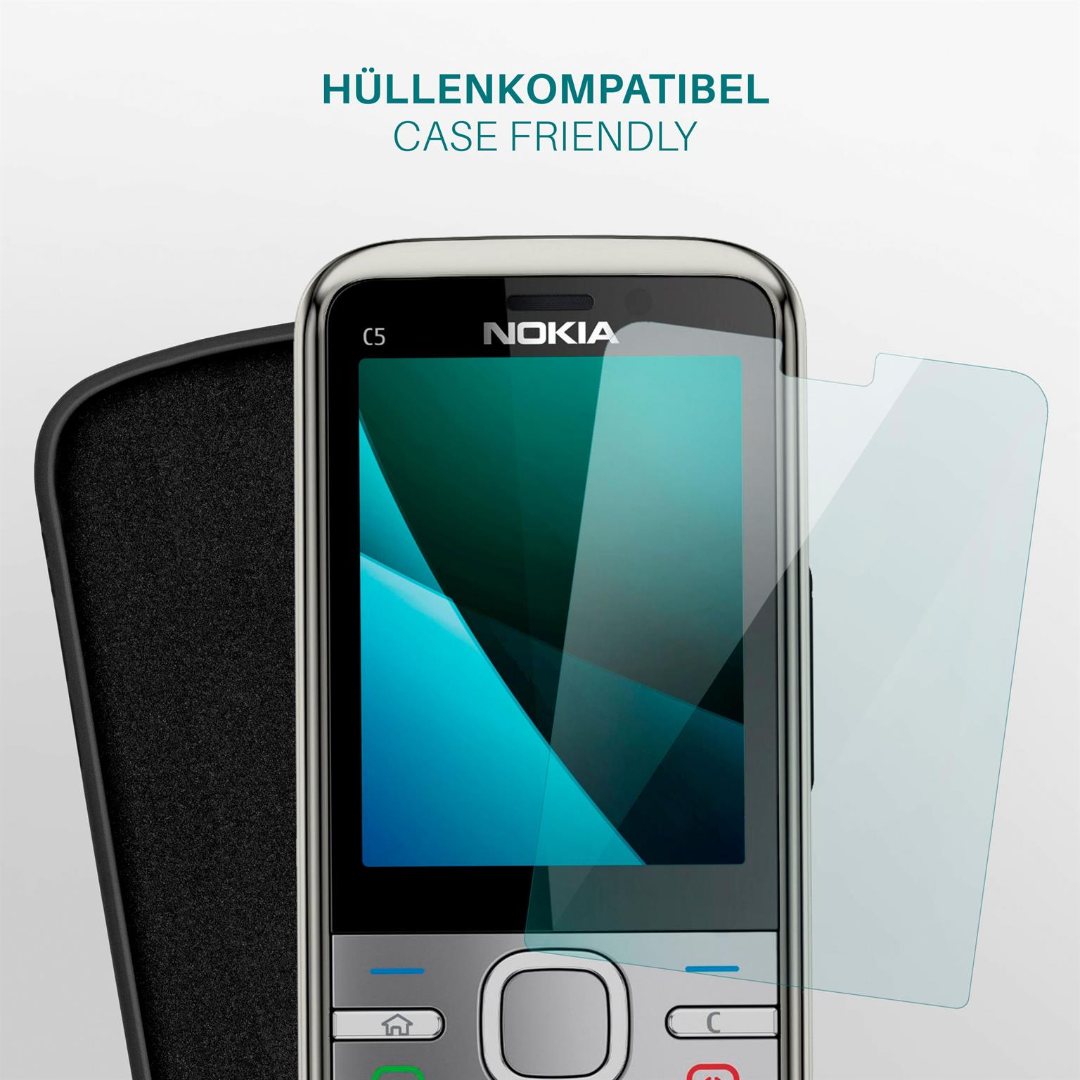 Schutzfolie, 3x Displayschutz(für MOEX Nokia C5-00) klar