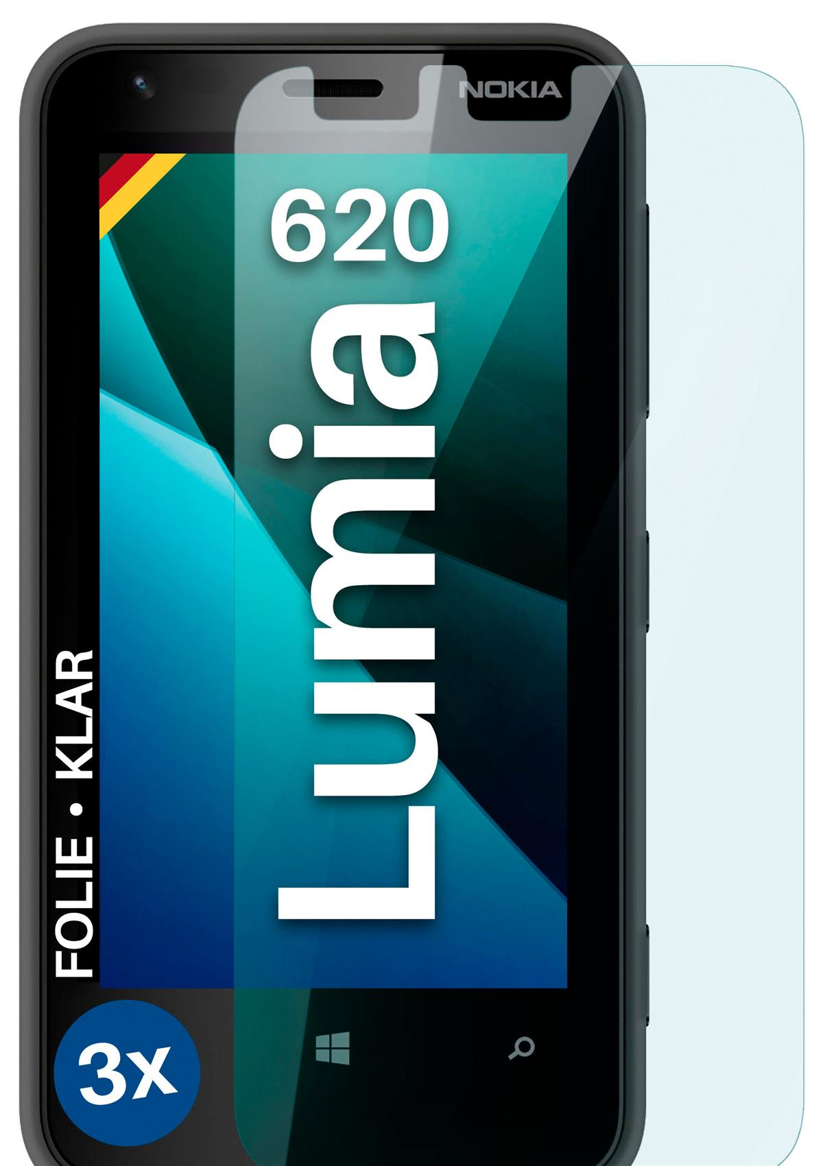 Displayschutz(für klar Lumia Schutzfolie, 3x 620) Nokia MOEX