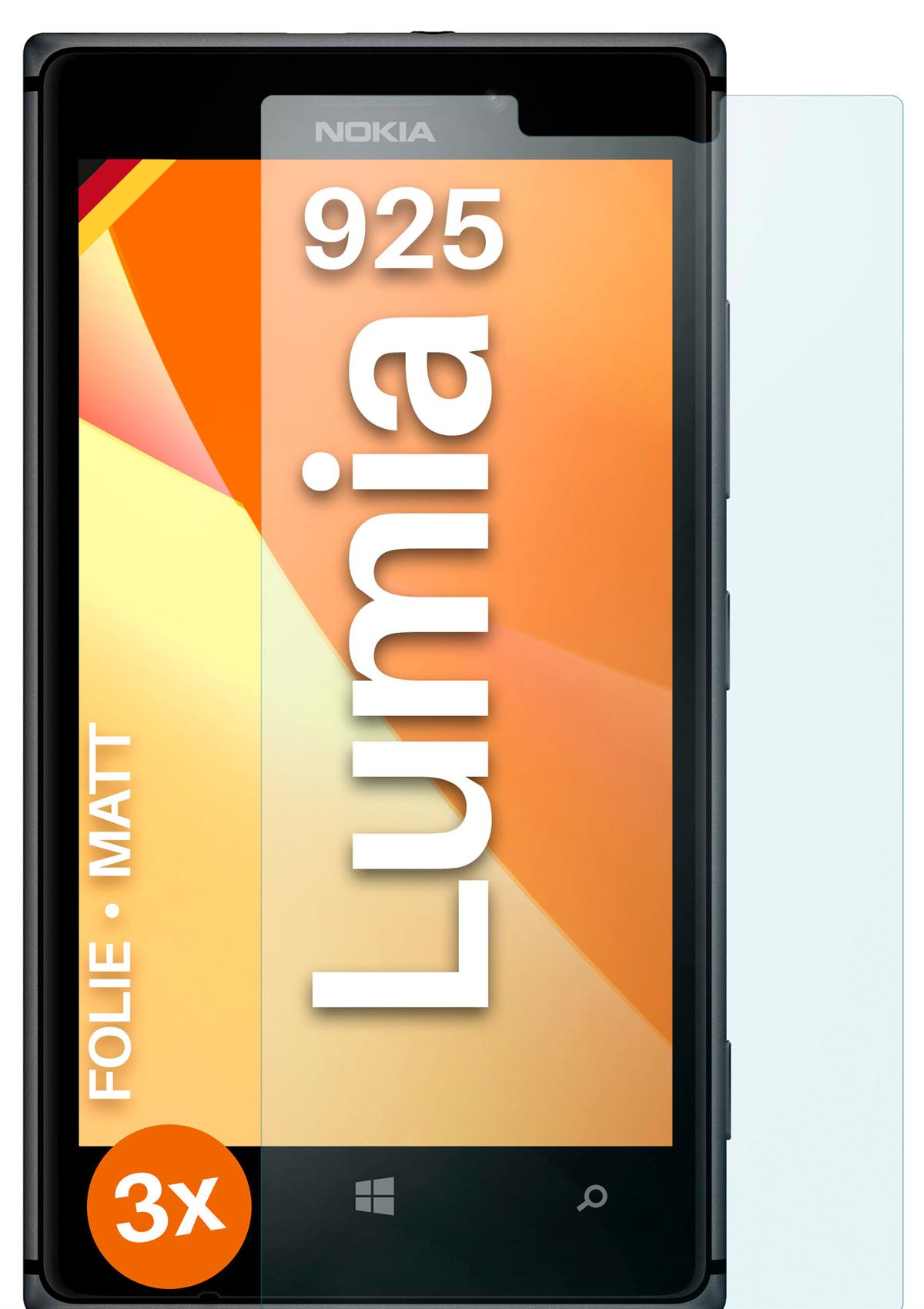 Lumia Displayschutz(für 3x 925) Nokia matt MOEX Schutzfolie,