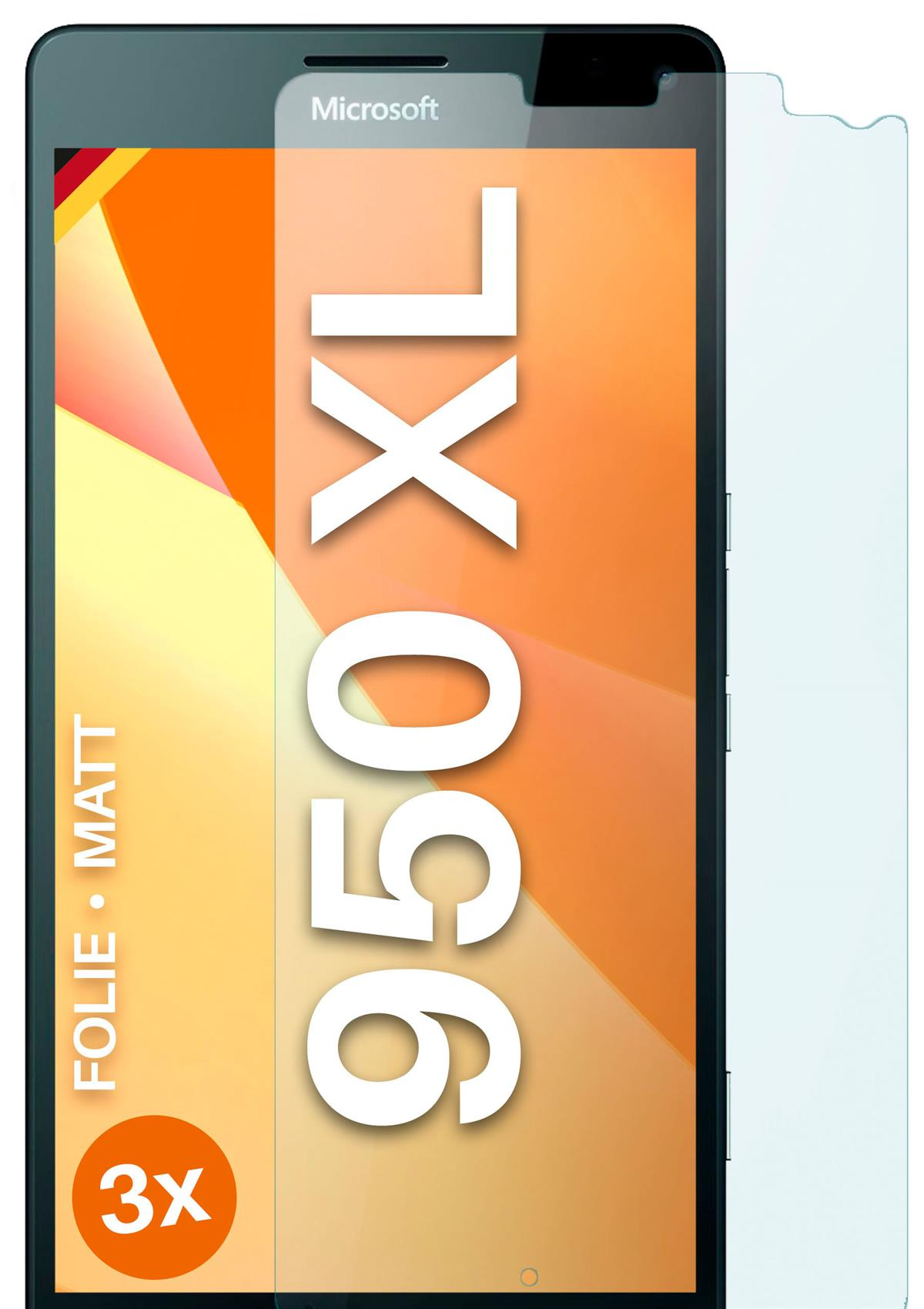 MOEX 3x Displayschutz(für 950 Schutzfolie, Lumia matt Microsoft XL)