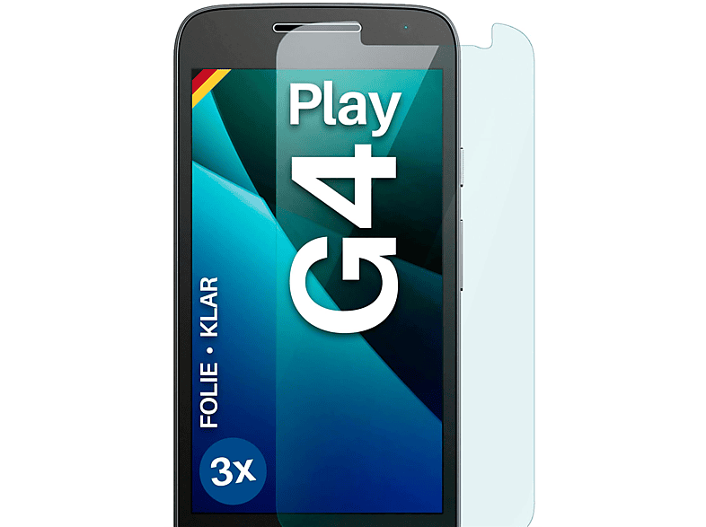 Play) G4 Lenovo Displayschutz(für klar 3x MOEX Moto Schutzfolie,