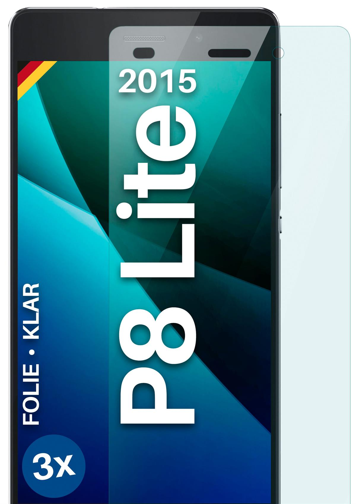 MOEX 3x Displayschutz(für P8 2015) Huawei Lite Schutzfolie, klar