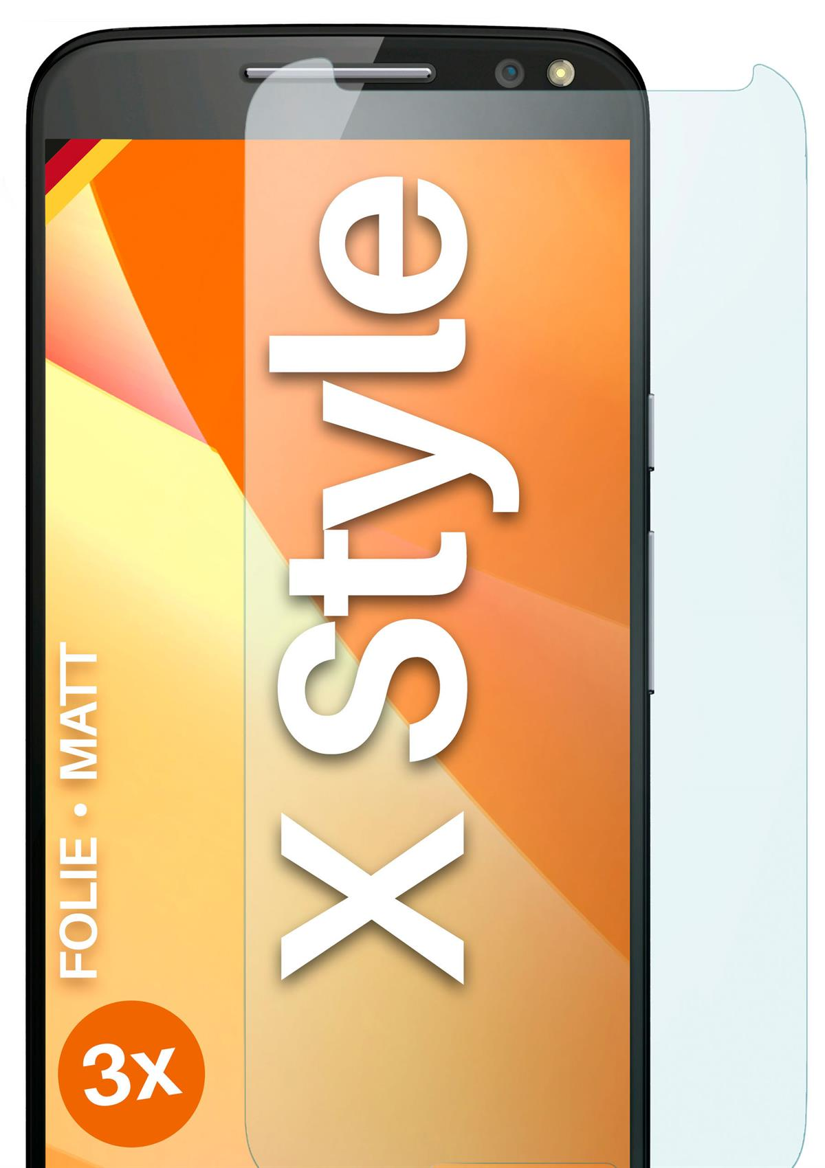 3x Moto X Style) matt Displayschutz(für MOEX Motorola Schutzfolie,