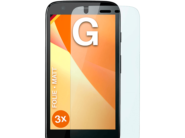 MOEX 3x Displayschutz(für matt Moto Motorola G) Schutzfolie