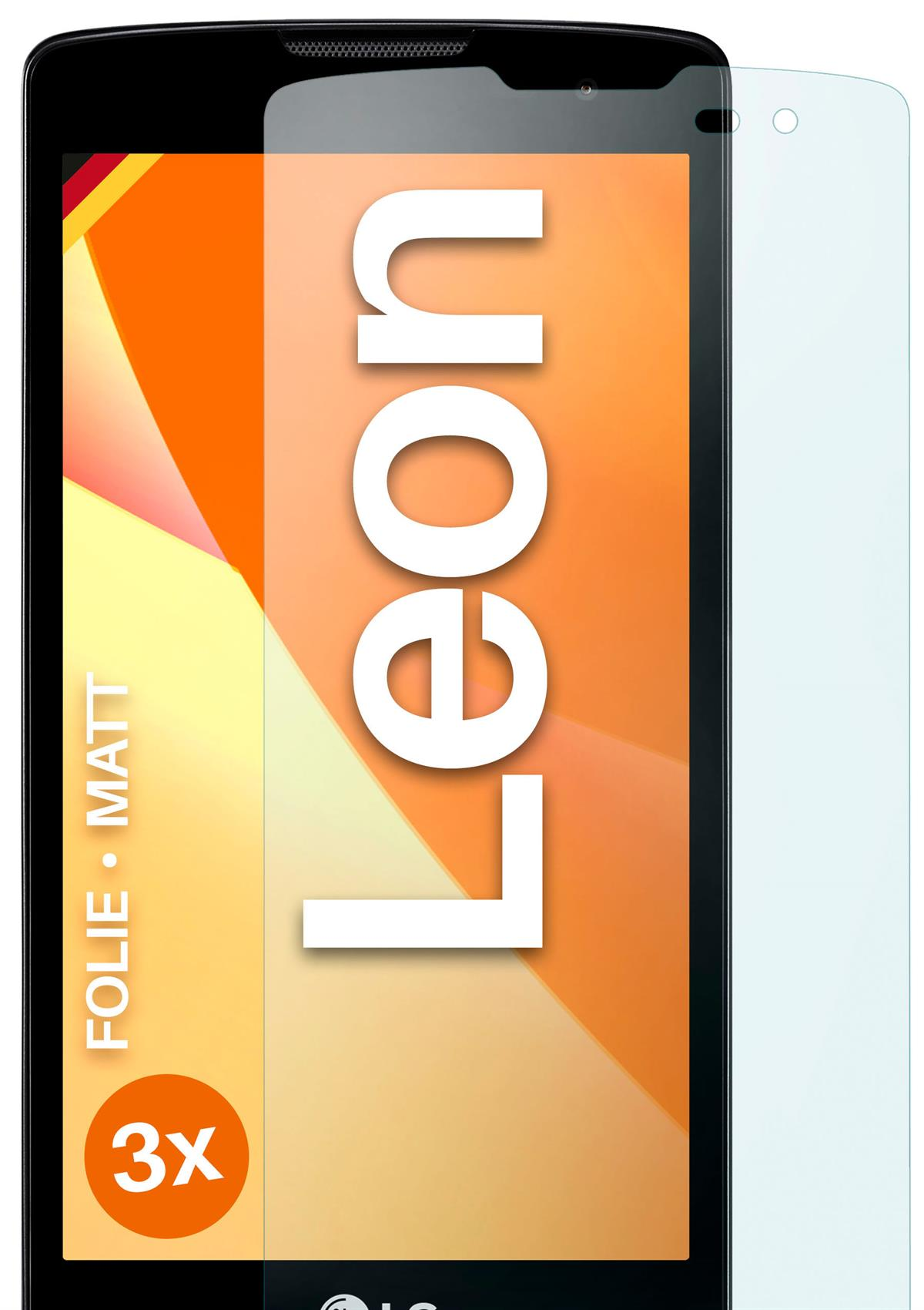 MOEX matt LG 3x Schutzfolie, Displayschutz(für Leon)
