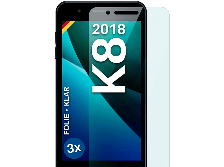 MOEX 3x Schutzfolie, klar Displayschutz(für LG K8 (2018)) | Displayschutzfolien & Gläser
