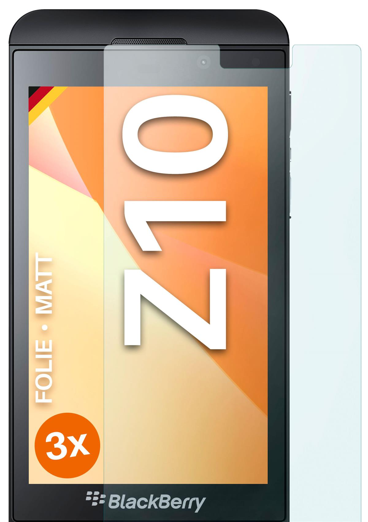 Schutzfolie, MOEX Displayschutz(für Z10) matt 3x BlackBerry