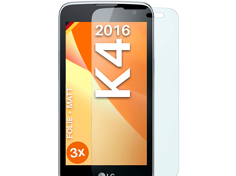 MOEX 3x Schutzfolie, matt (2016)) K4 Displayschutz(für LG