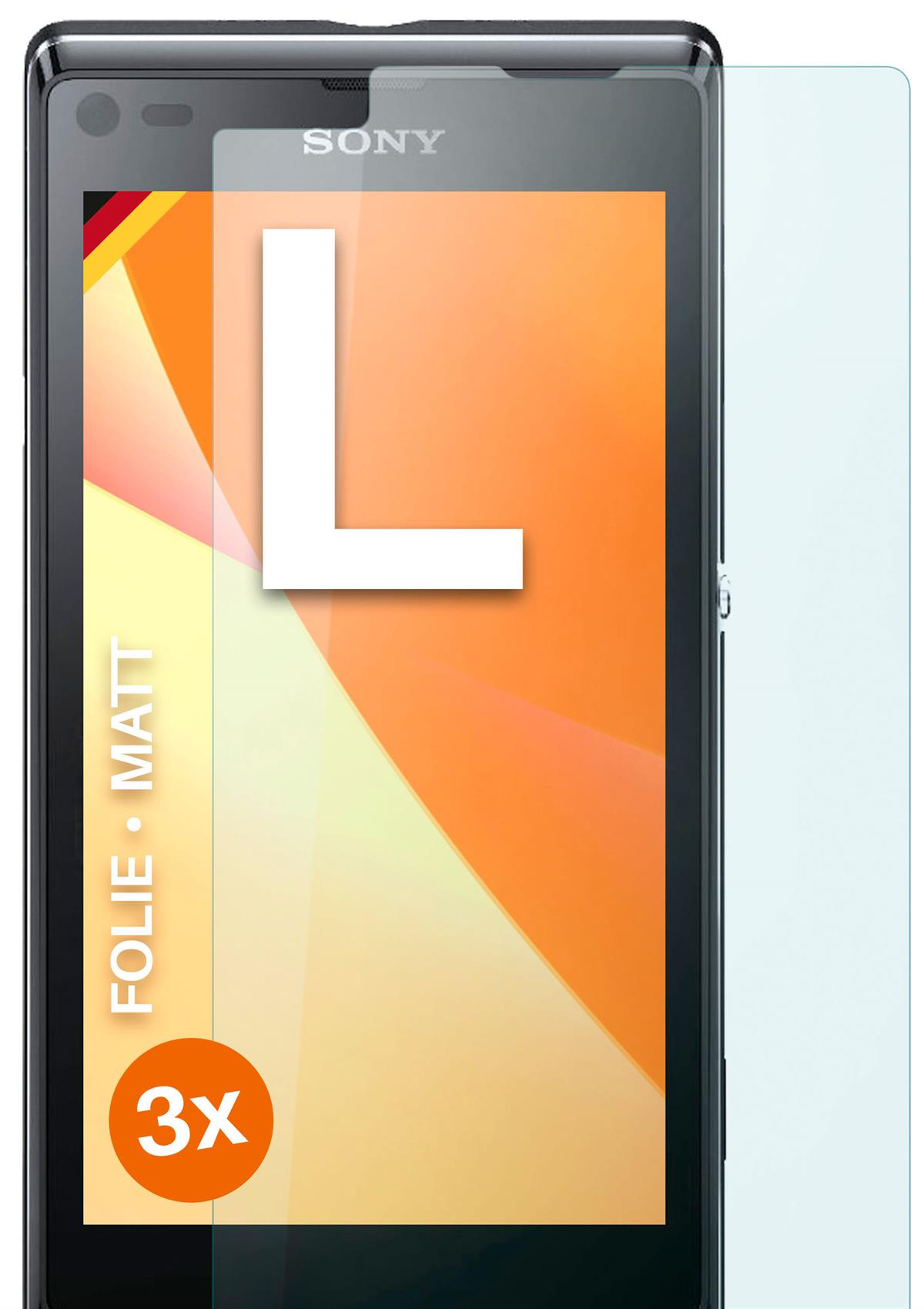 Xperia MOEX matt Displayschutz(für L) Schutzfolie, Sony 3x