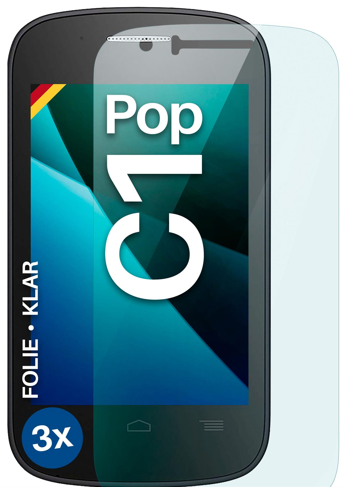 Displayschutz(für klar Pop 3x Schutzfolie, C1) MOEX Alcatel Touch One
