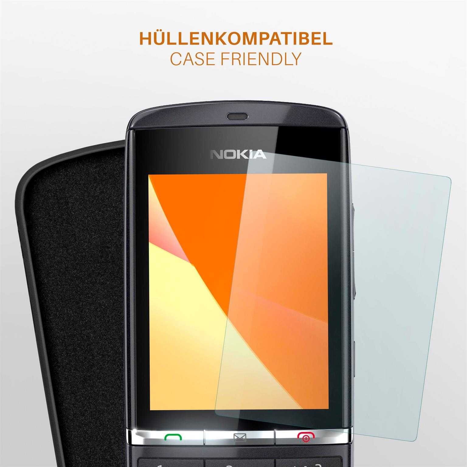 MOEX 3x Nokia Schutzfolie, matt 300) Asha Displayschutz(für