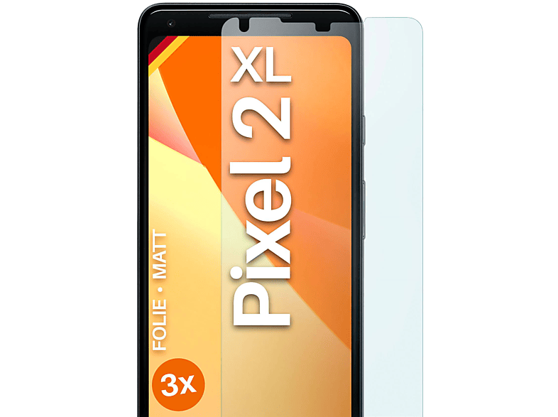 MOEX 3x Schutzfolie, matt Displayschutz(für Google Pixel 2 XL)