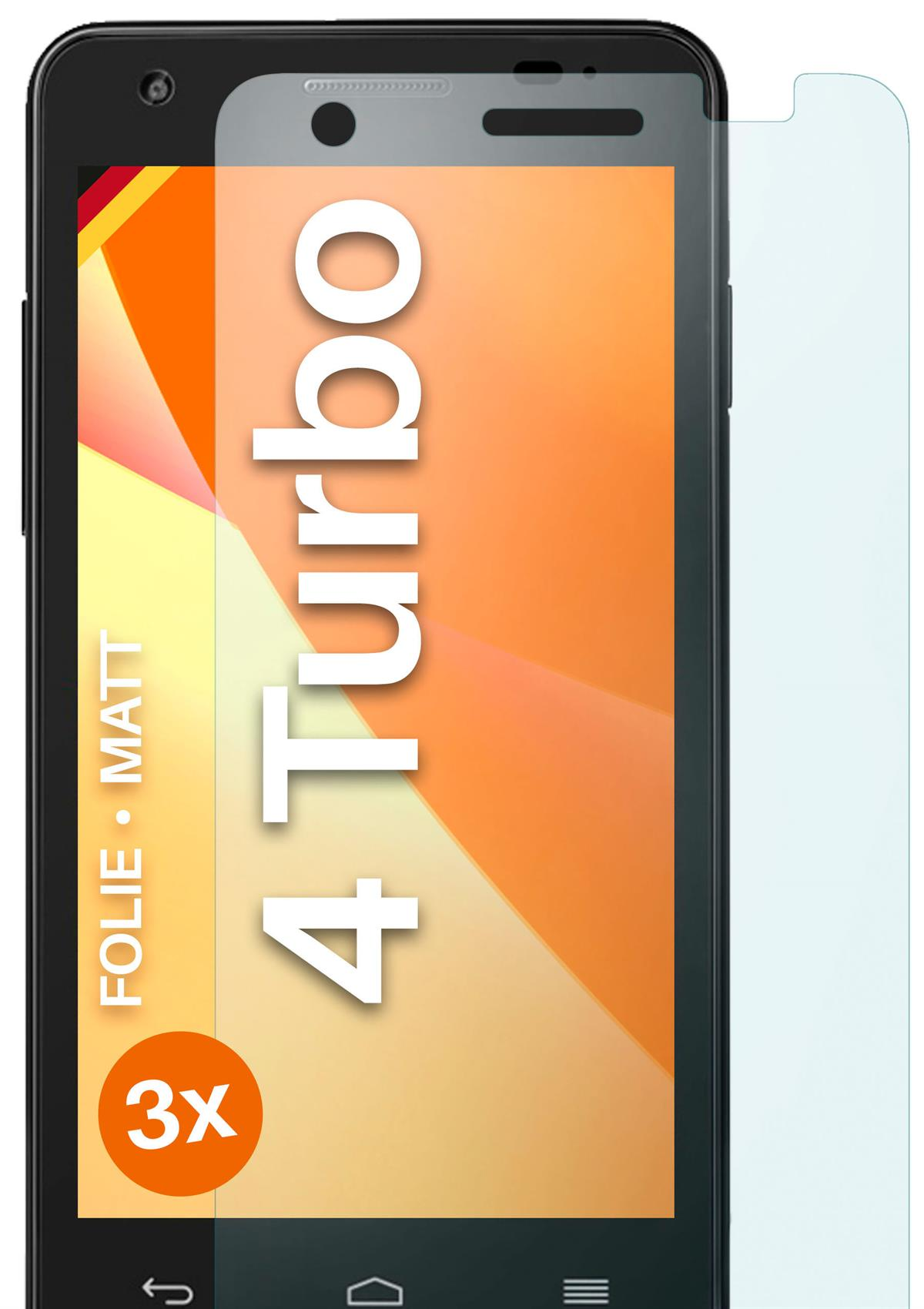 Displayschutz(für Smart 4 3x Turbo) MOEX Vodafone Schutzfolie, matt