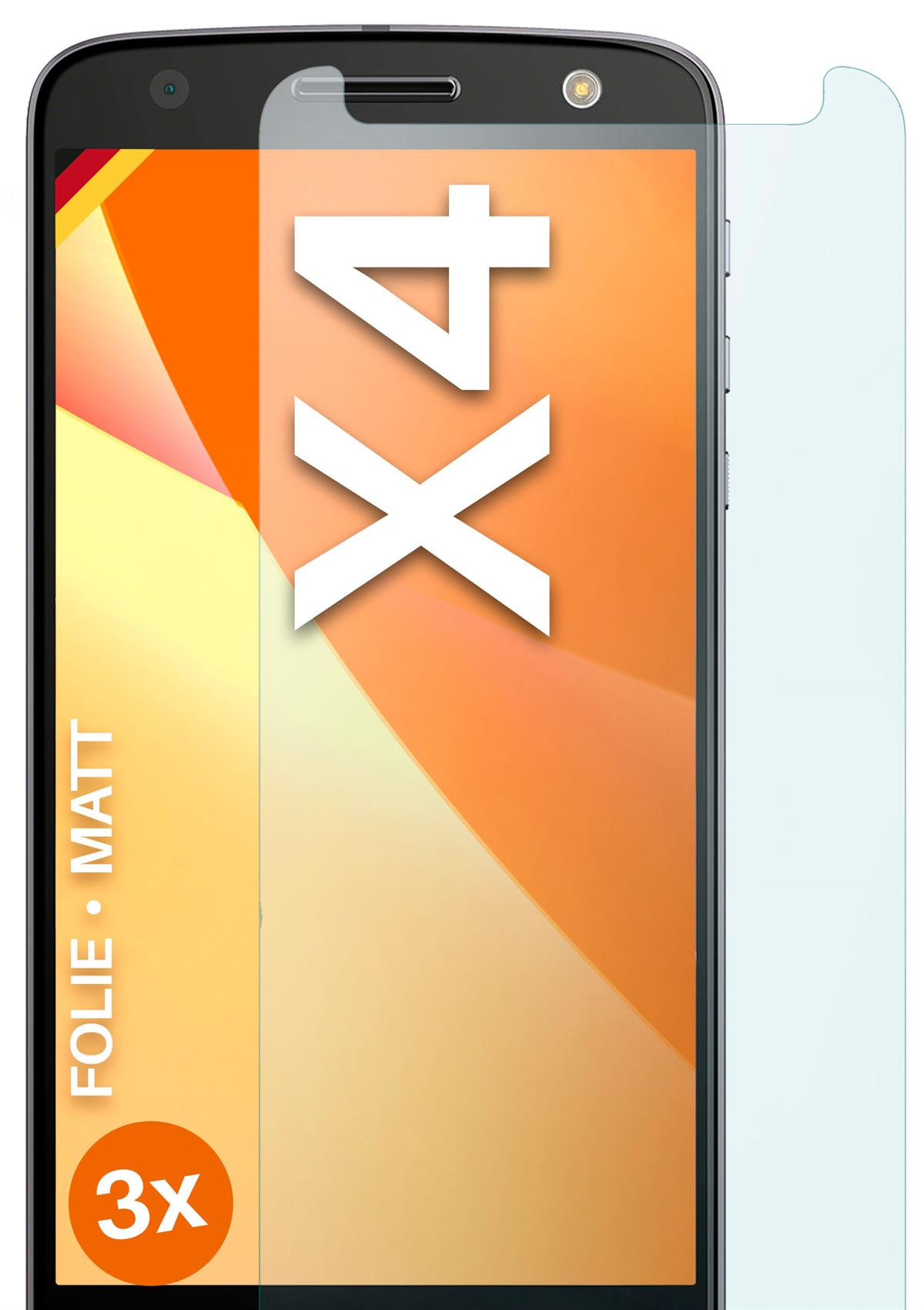 MOEX 3x Schutzfolie, Displayschutz(für Moto matt Motorola X4)