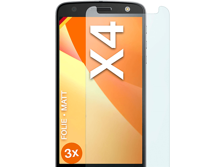 3x Moto Motorola Displayschutz(für MOEX X4) Schutzfolie, matt