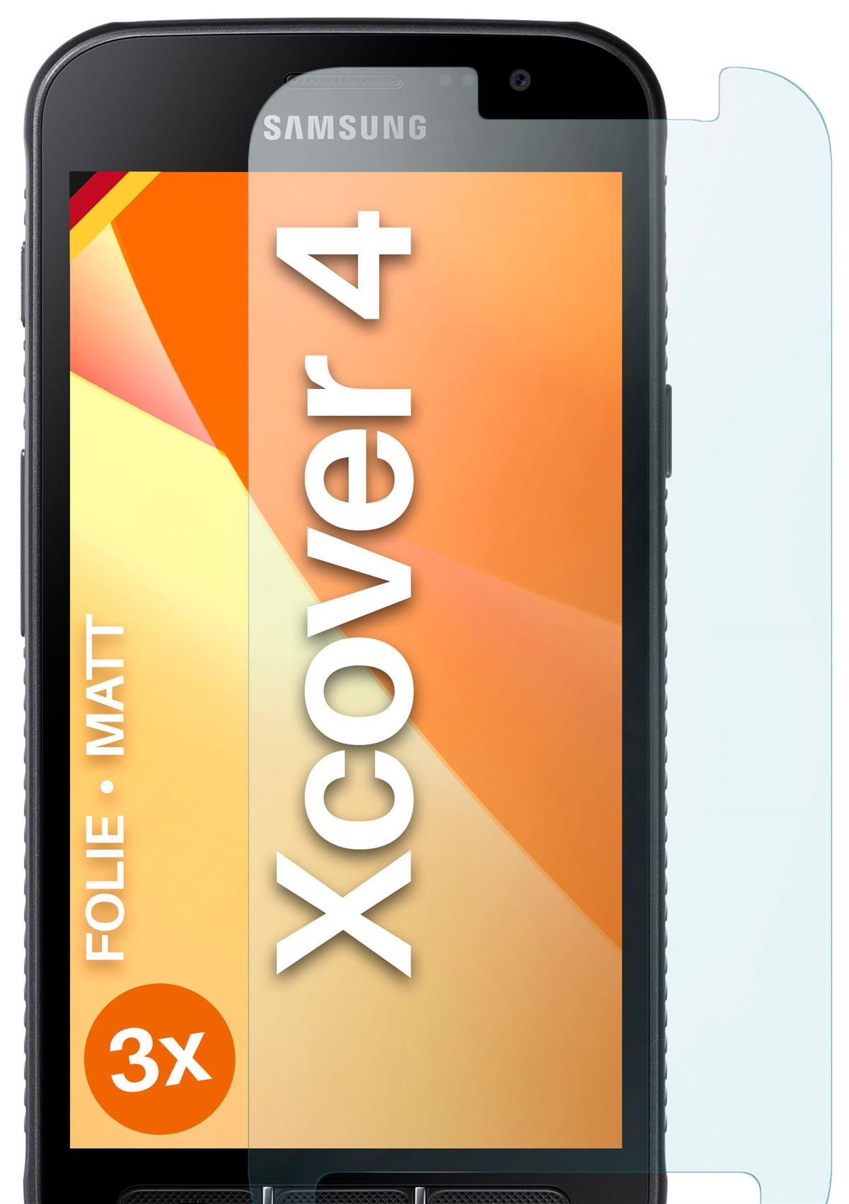 MOEX 3x matt Galaxy Schutzfolie, Xcover Displayschutz(für Samsung 4)