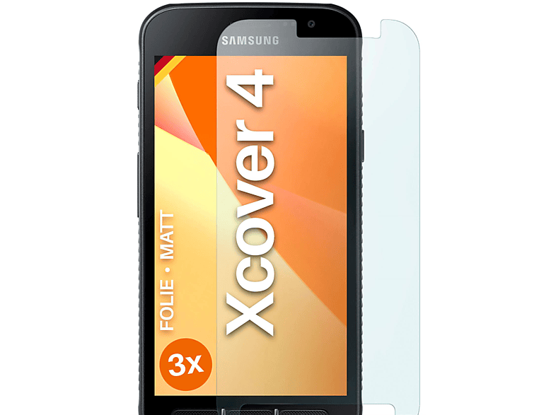 Xcover matt Schutzfolie, 3x Samsung 4) Displayschutz(für MOEX Galaxy