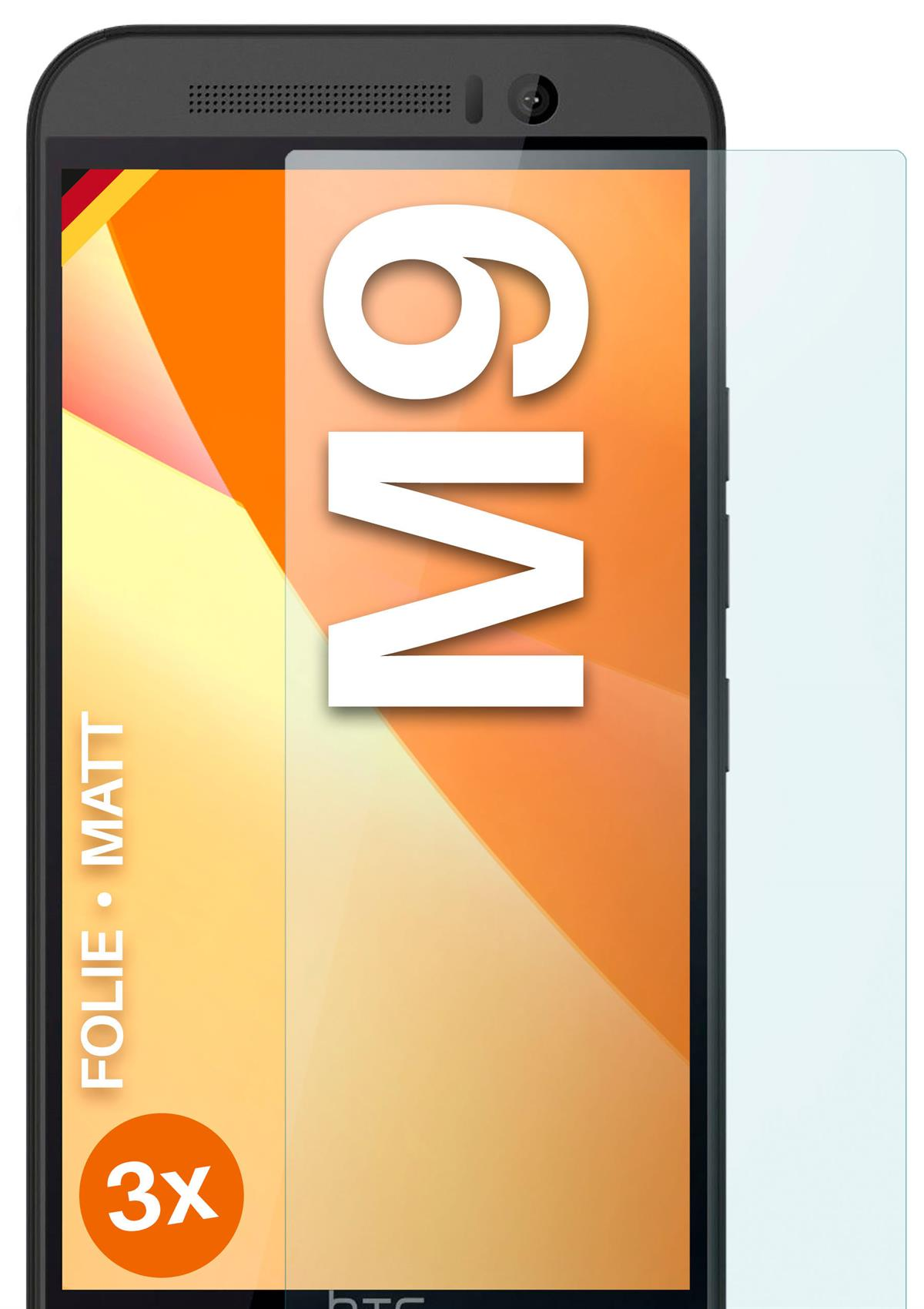 HTC 3x M9) Displayschutz(für One Schutzfolie, MOEX matt