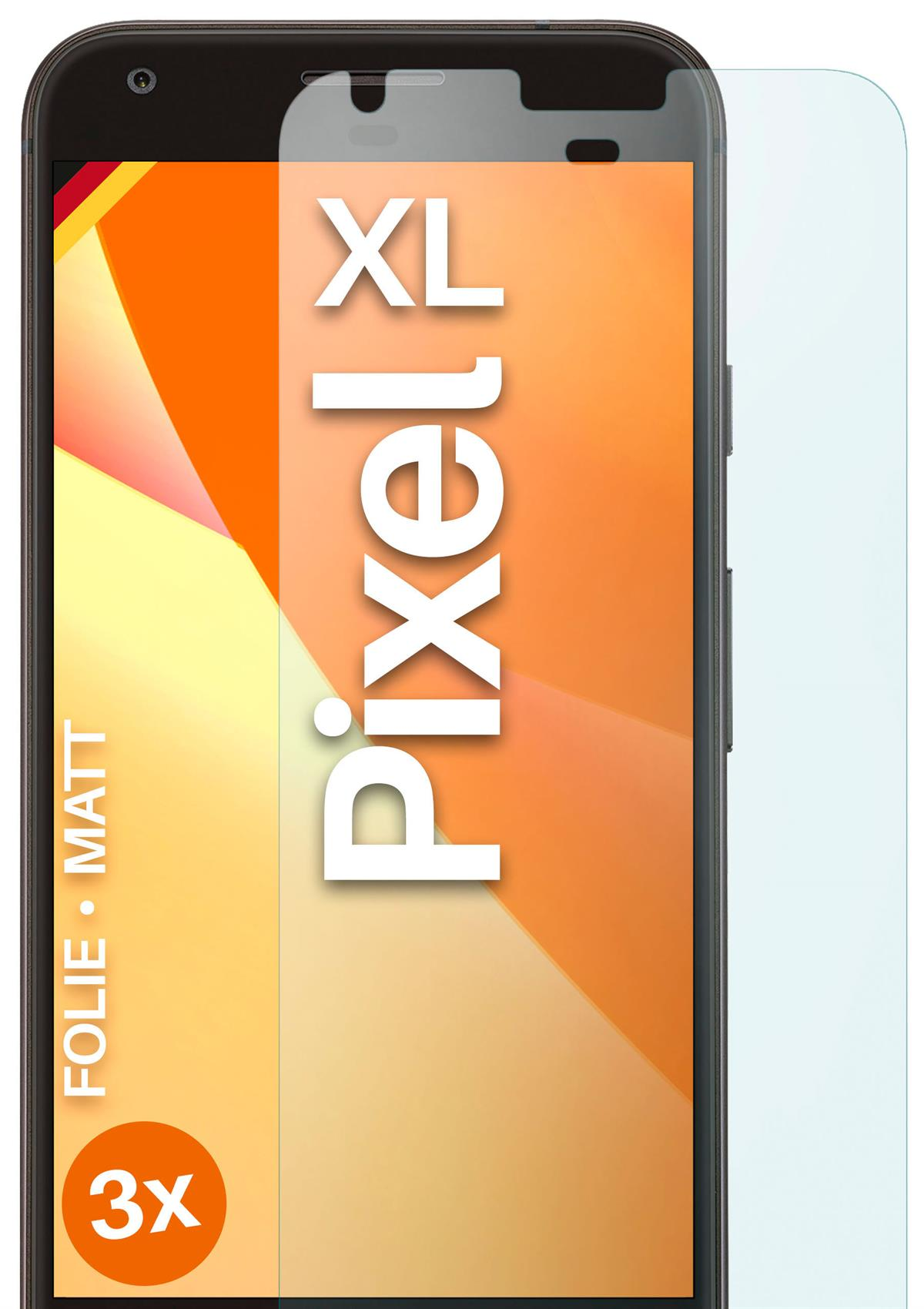MOEX 3x Google matt XL) Pixel Displayschutz(für Schutzfolie,