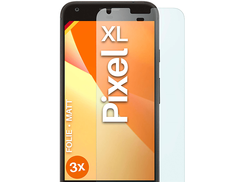 MOEX 3x Schutzfolie, matt Displayschutz(für Google Pixel XL)