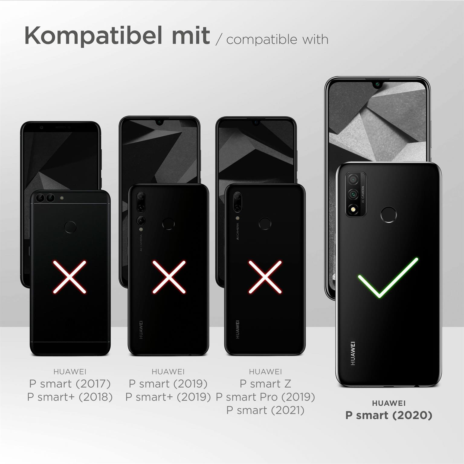 Telefone mit und ohne Displayschutz, mit Häkchen und Kreuzen.