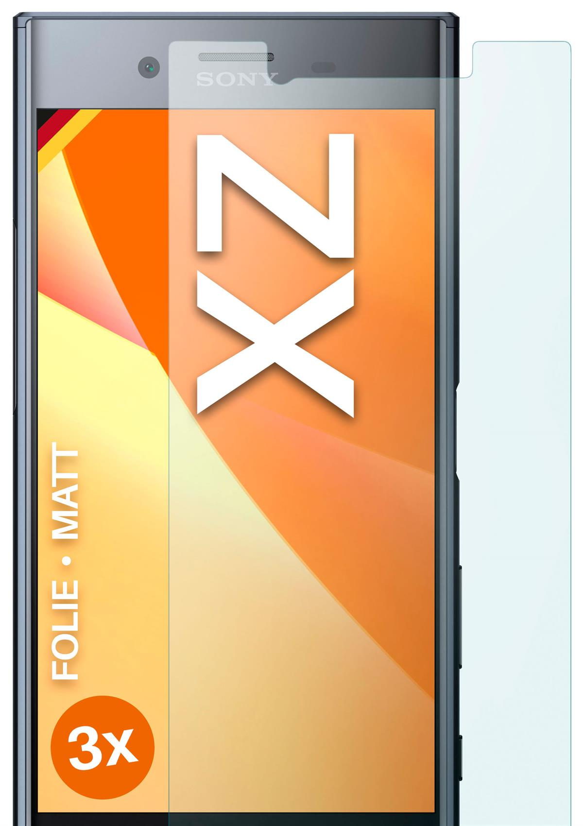 MOEX 3x Schutzfolie, matt Displayschutz(für Xperia Sony XZ)