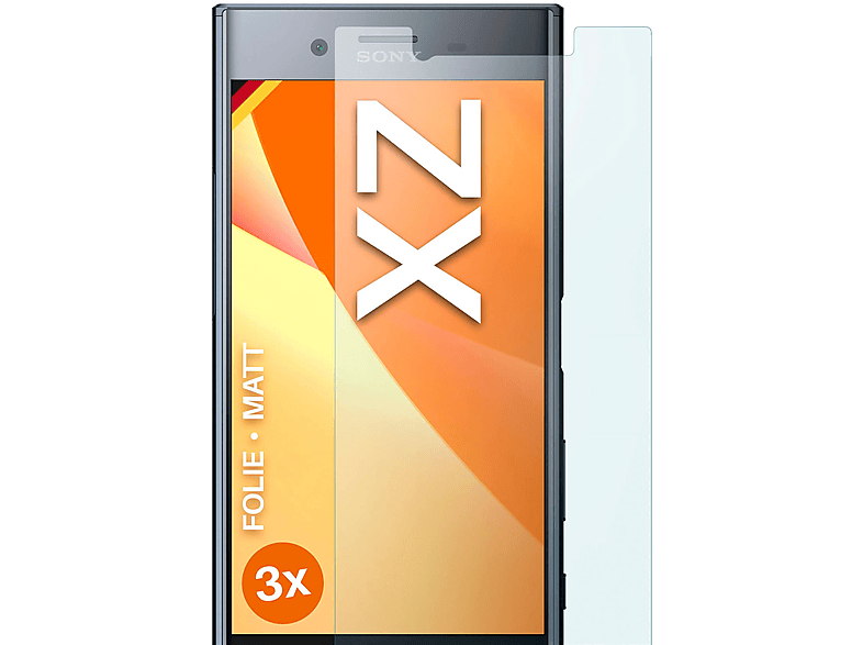 MOEX 3x Schutzfolie, Sony matt XZ) Displayschutz(für Xperia