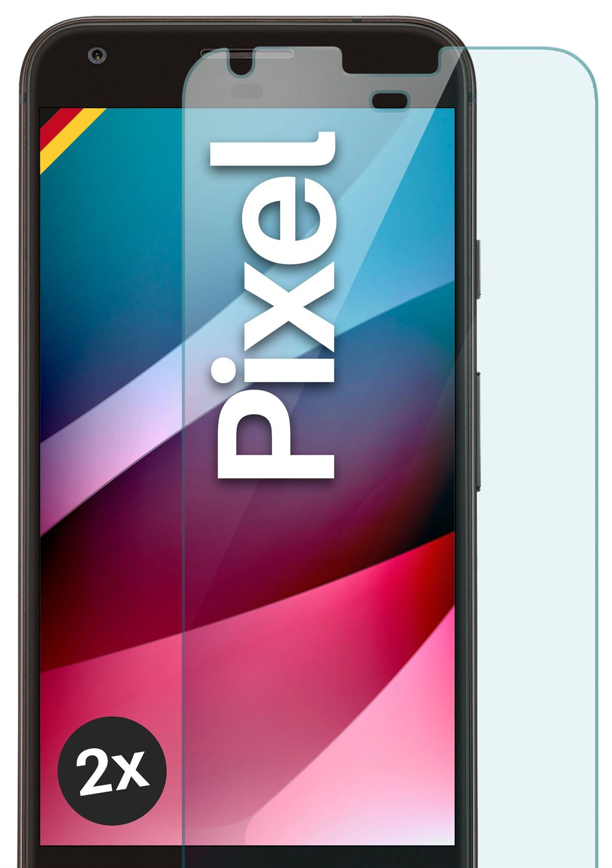 MOEX 2x Panzerglas - Schutzfolie, Schutzglas(für Pixel) Google klar