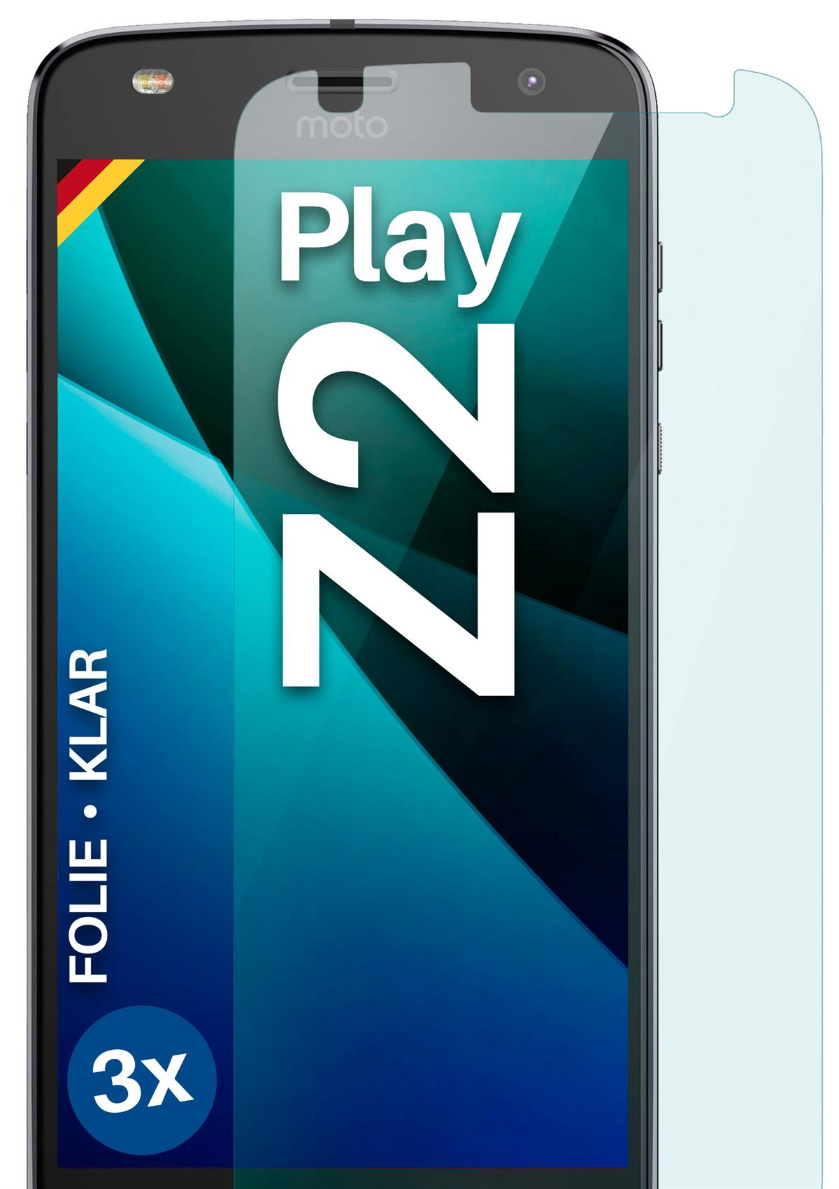 Play) MOEX Displayschutz(für Moto 3x klar Lenovo Z2 Schutzfolie,