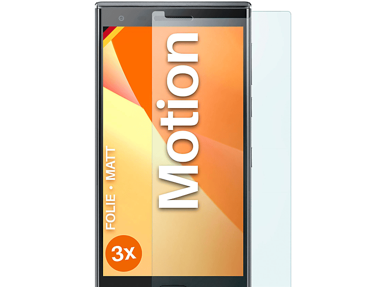 MOEX matt BlackBerry Schutzfolie, Motion) 3x Displayschutz(für