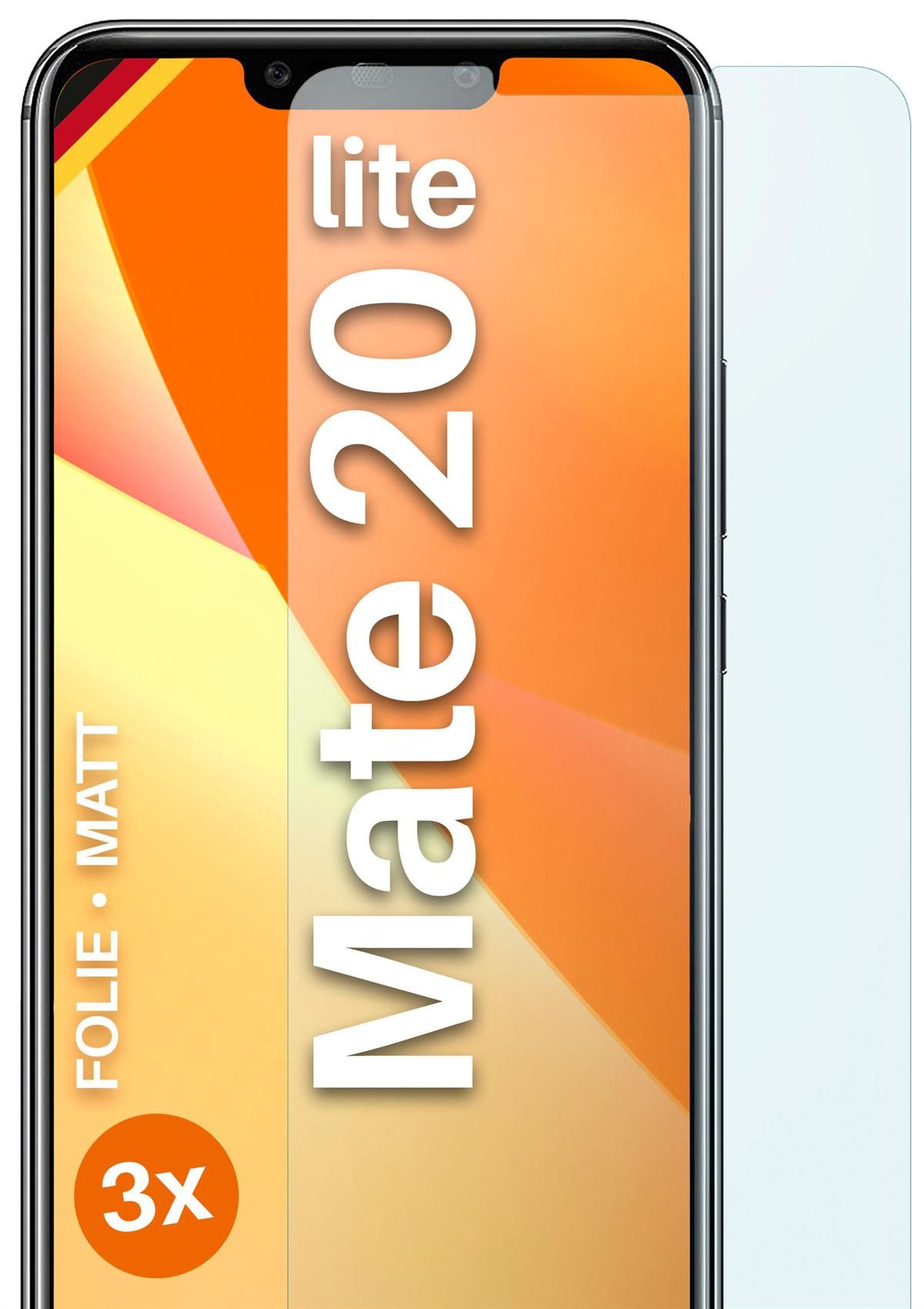 Huawei Schutzfolie, 20 Lite) Displayschutz(für 3x MOEX matt Mate