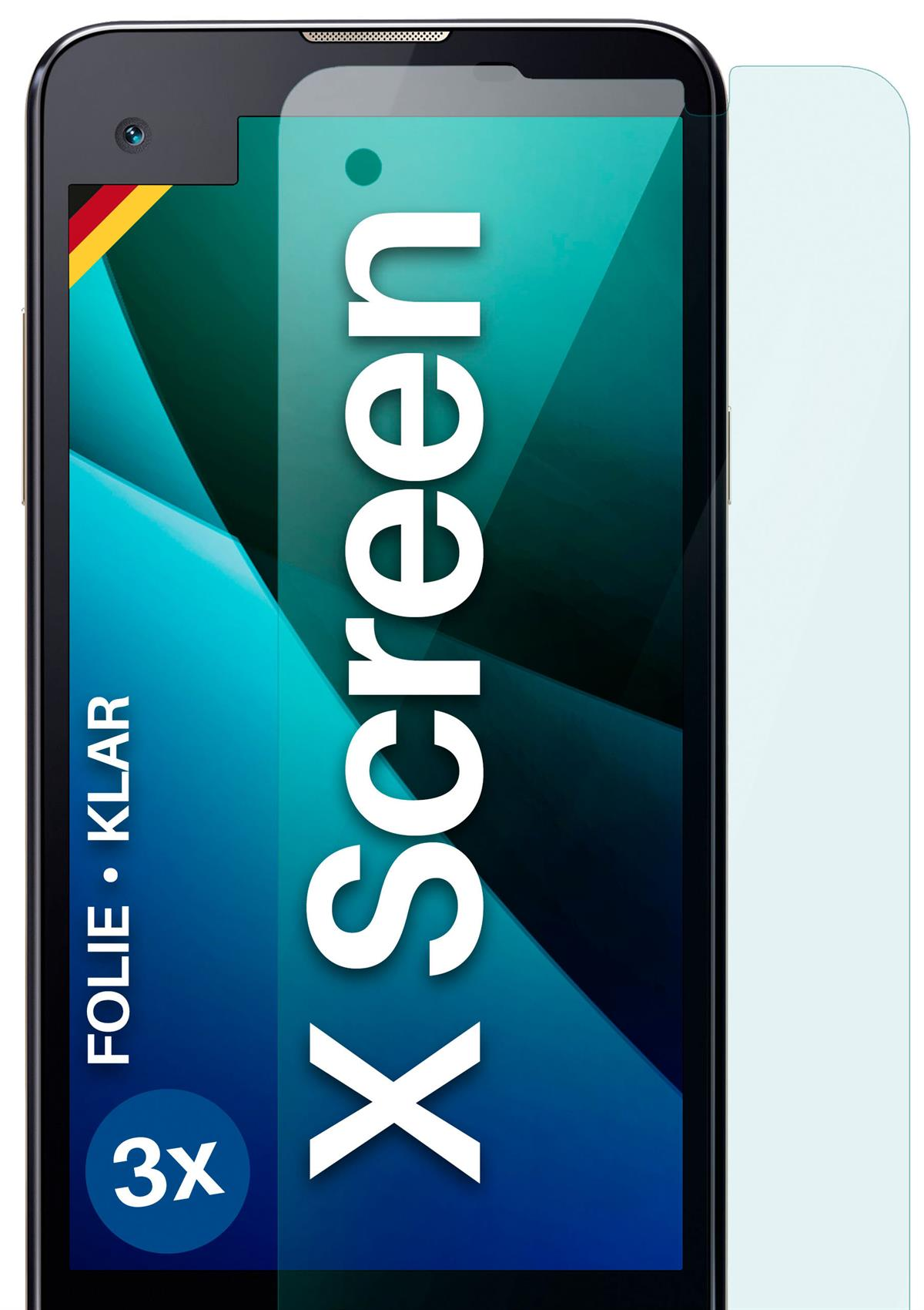 MOEX Schutzfolie, 3x klar Screen) LG X Displayschutz(für
