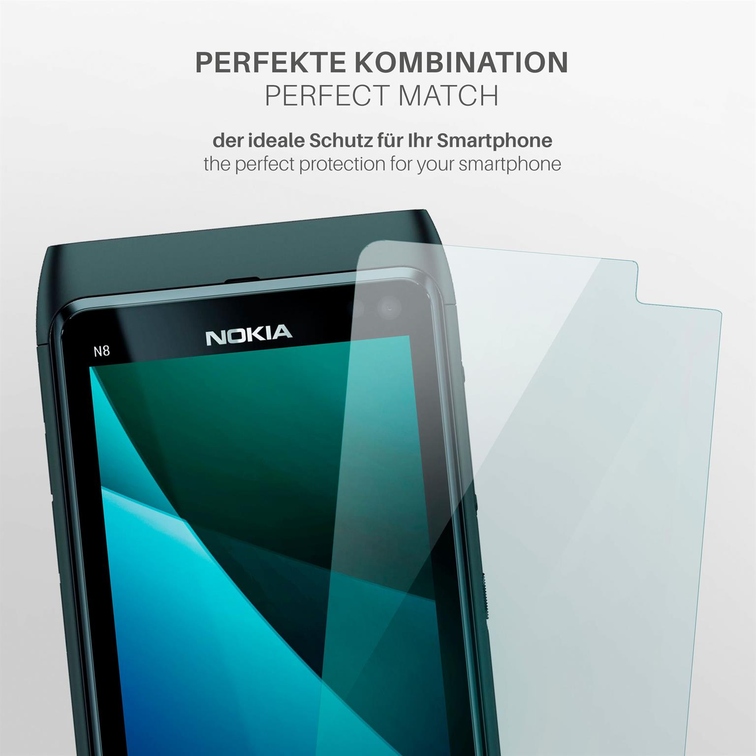 MOEX 3x Schutzfolie, klar Displayschutz(für N8) Nokia