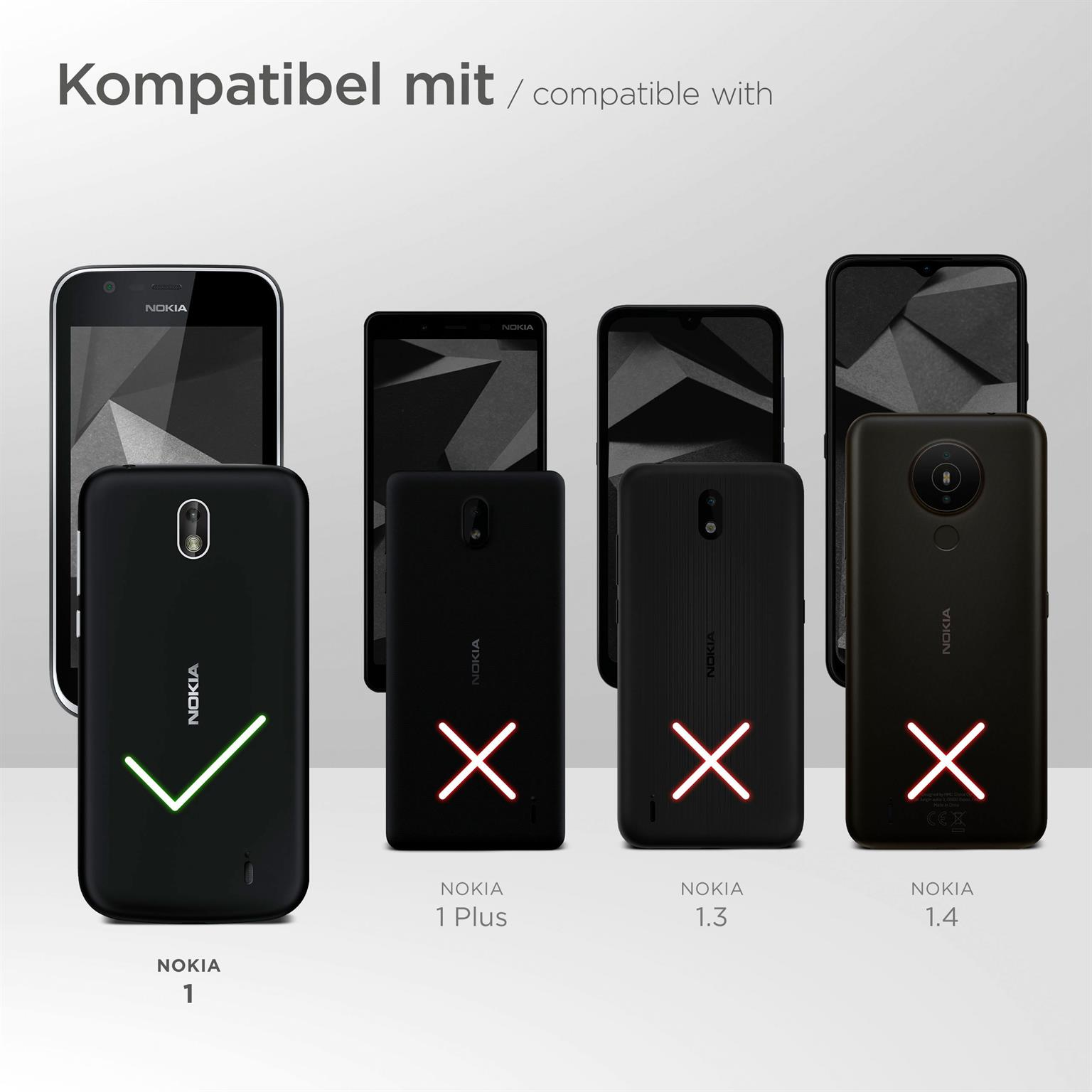 Case, Cover, 1, Deep-Black MOEX Flip Flip Nokia,