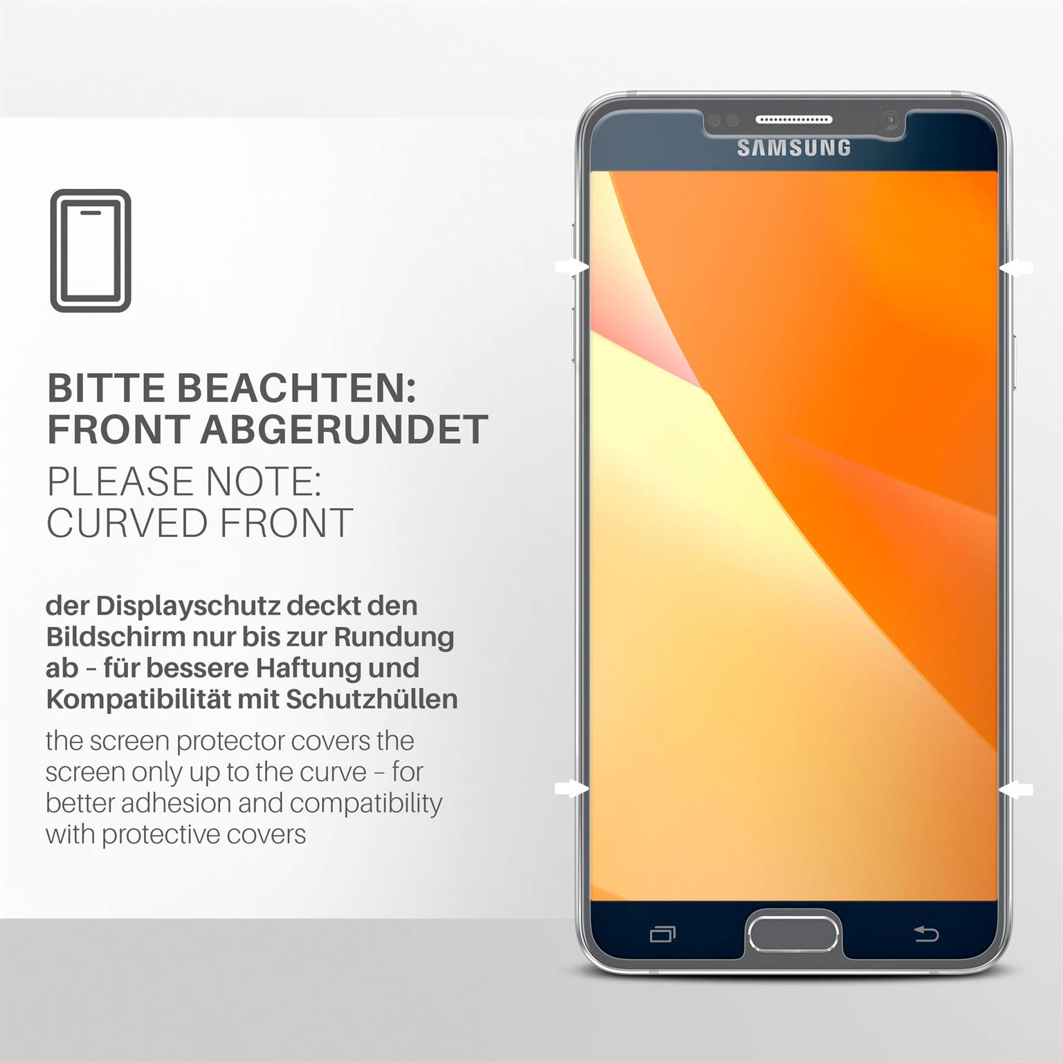 Note Samsung MOEX 5) Displayschutz(für matt Schutzfolie, Galaxy 3x