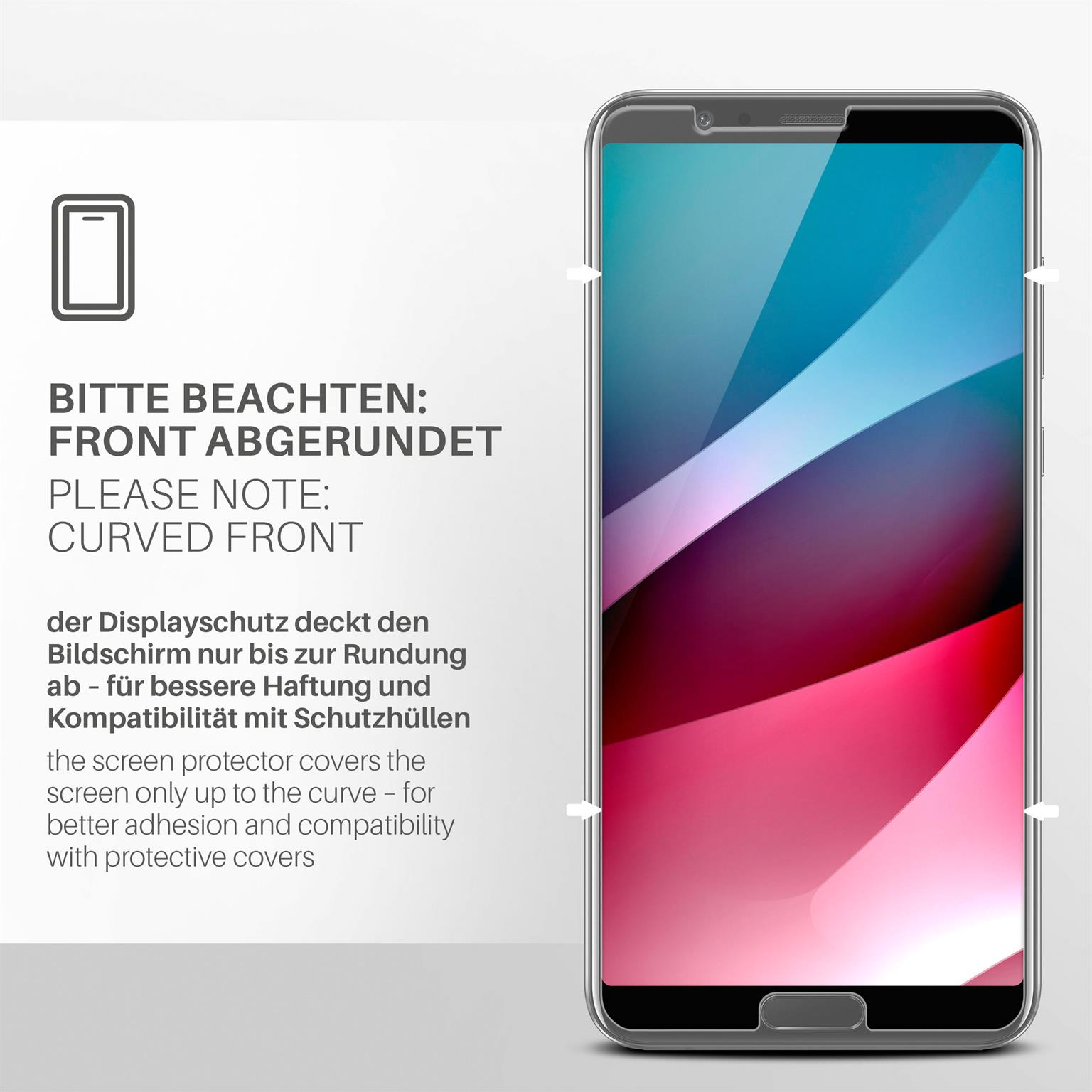 View Panzerglas Huawei 10) MOEX 2x klar Schutzfolie, - Honor Schutzglas(für