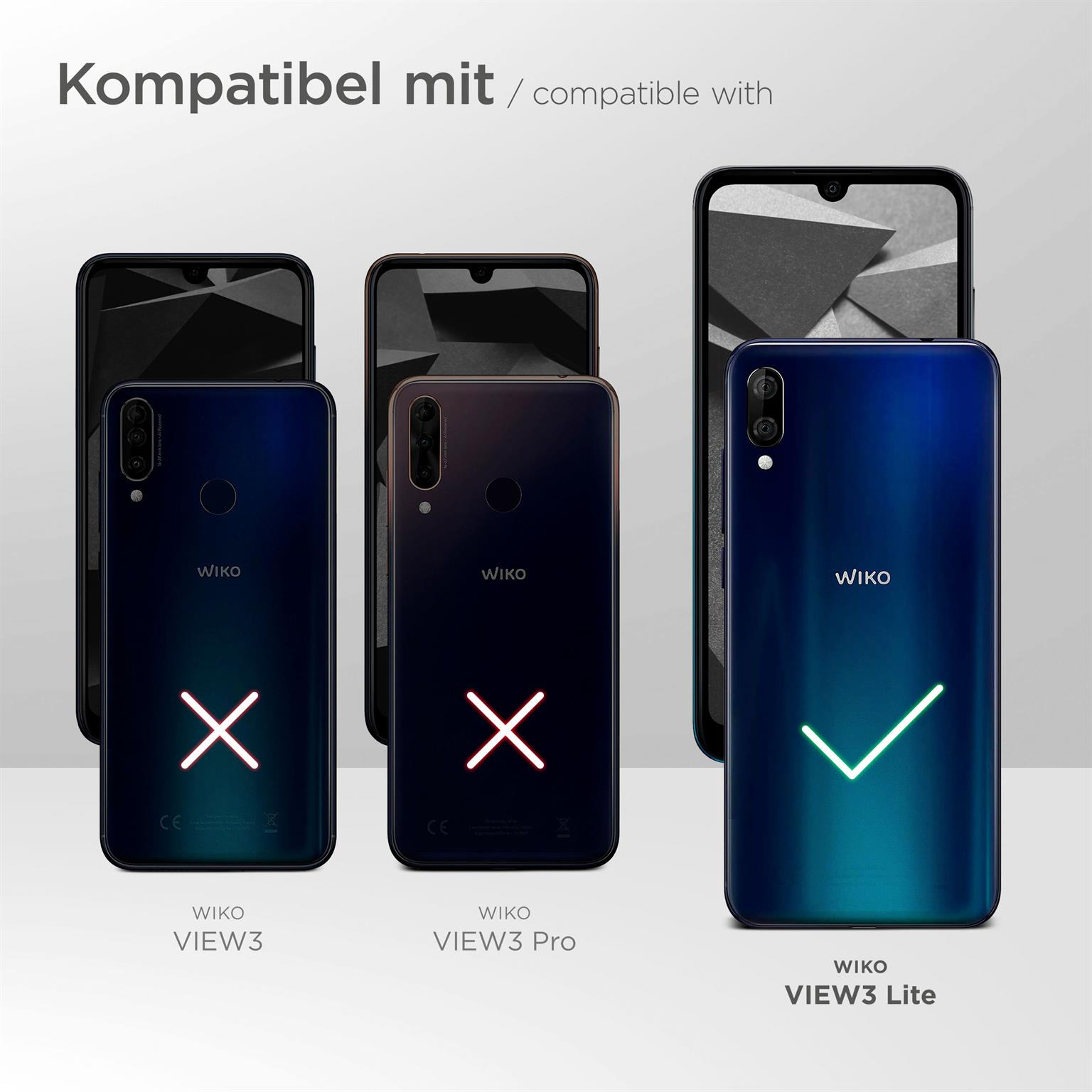 Drei Telefone, eins mit Haken, zwei mit X. 'WIKO'-Branding sichtbar.