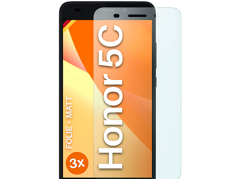 5C) Honor Schutzfolie, MOEX Huawei 3x matt Displayschutz(für