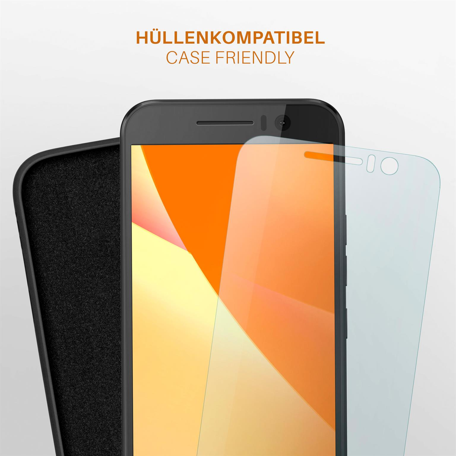 MOEX 3x Schutzfolie, matt HTC One S9) Displayschutz(für