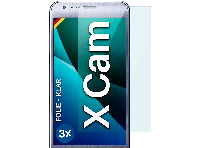 MOEX 3x Schutzfolie, X klar Displayschutz(für Cam) LG