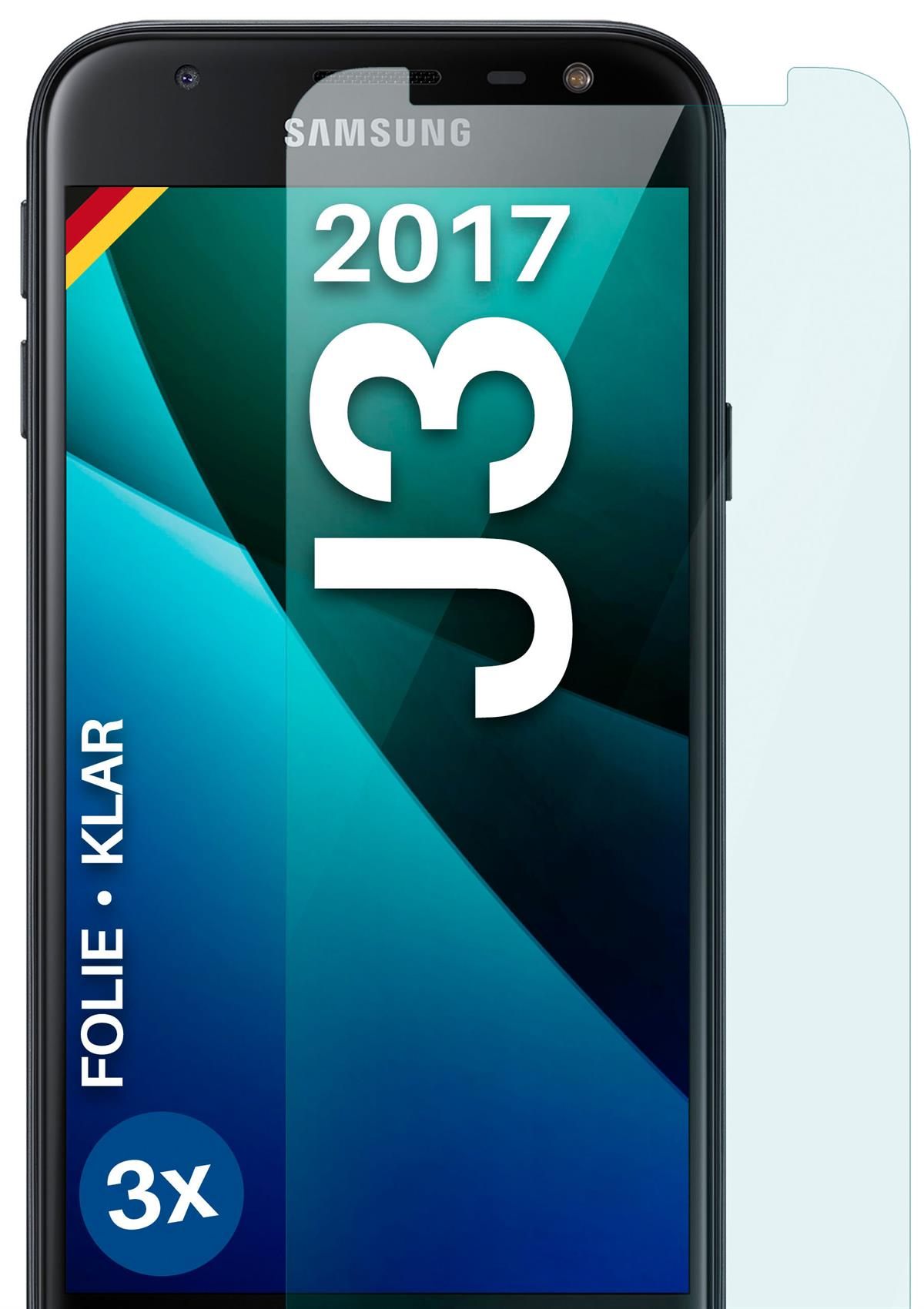 klar (2017)) 3x J3 Samsung Galaxy MOEX Displayschutz(für Schutzfolie,